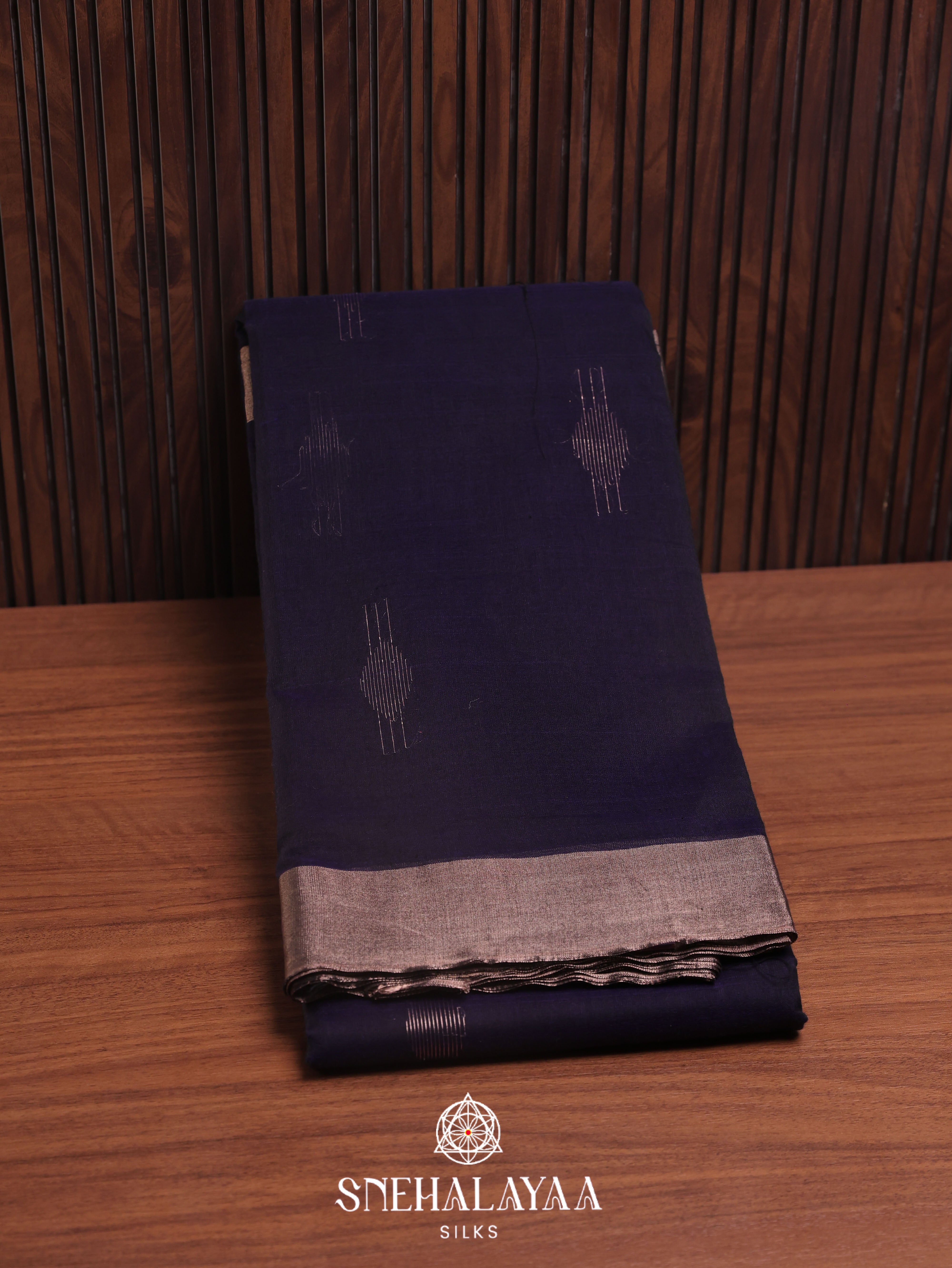 Purple Silk Cotton Saree