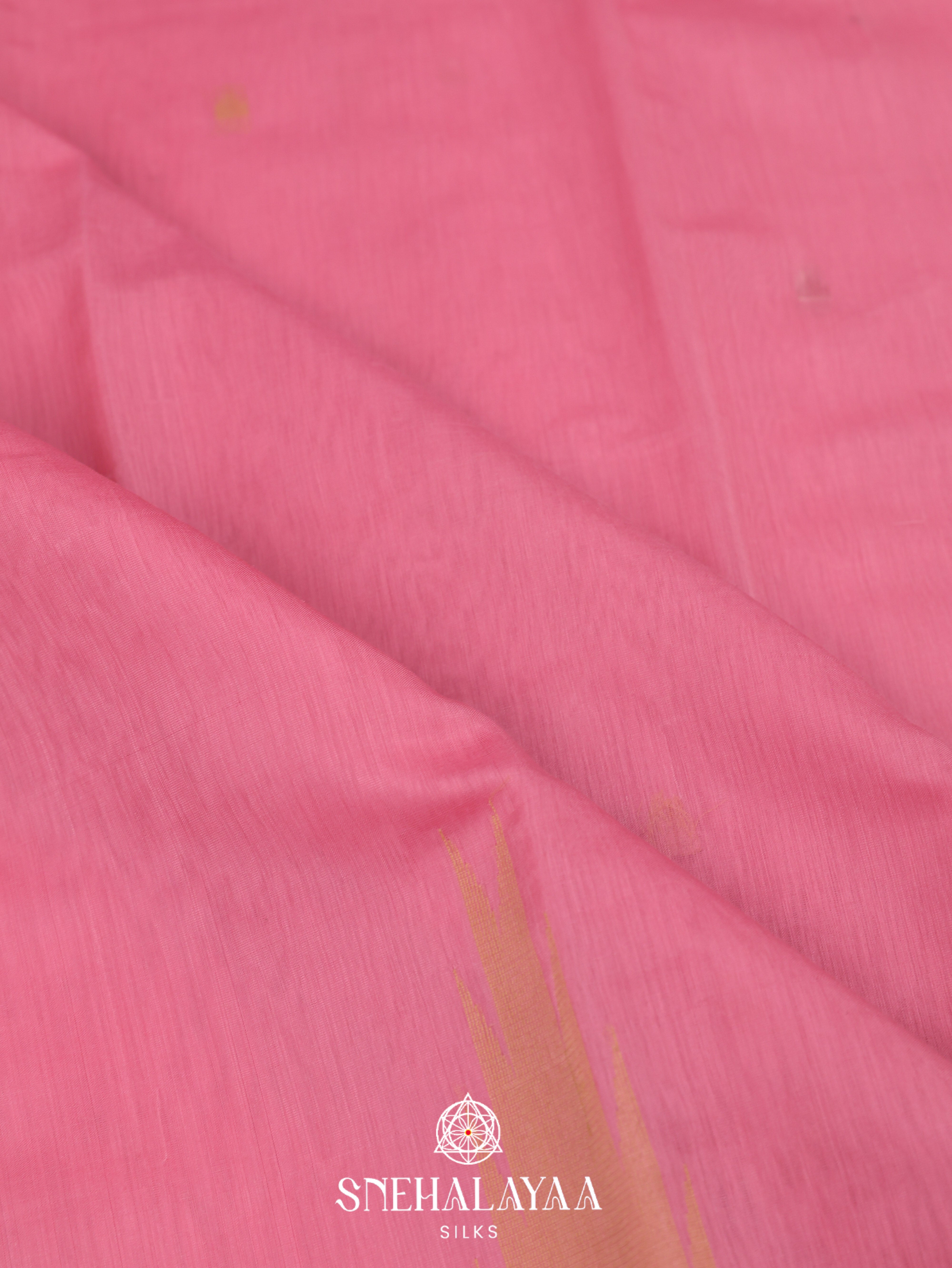 Pink Silk Cotton Saree