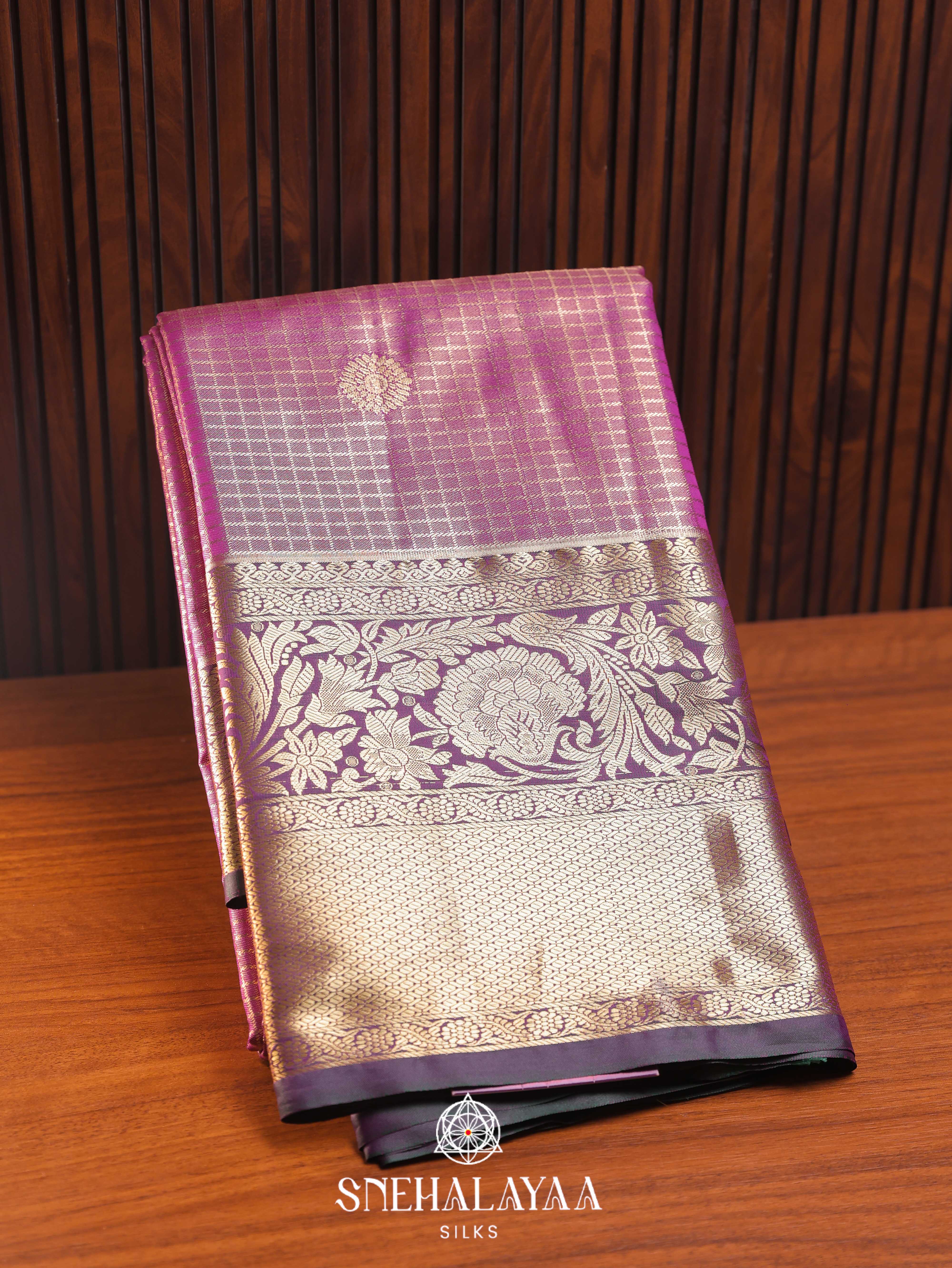 Pink Art Silk Saree