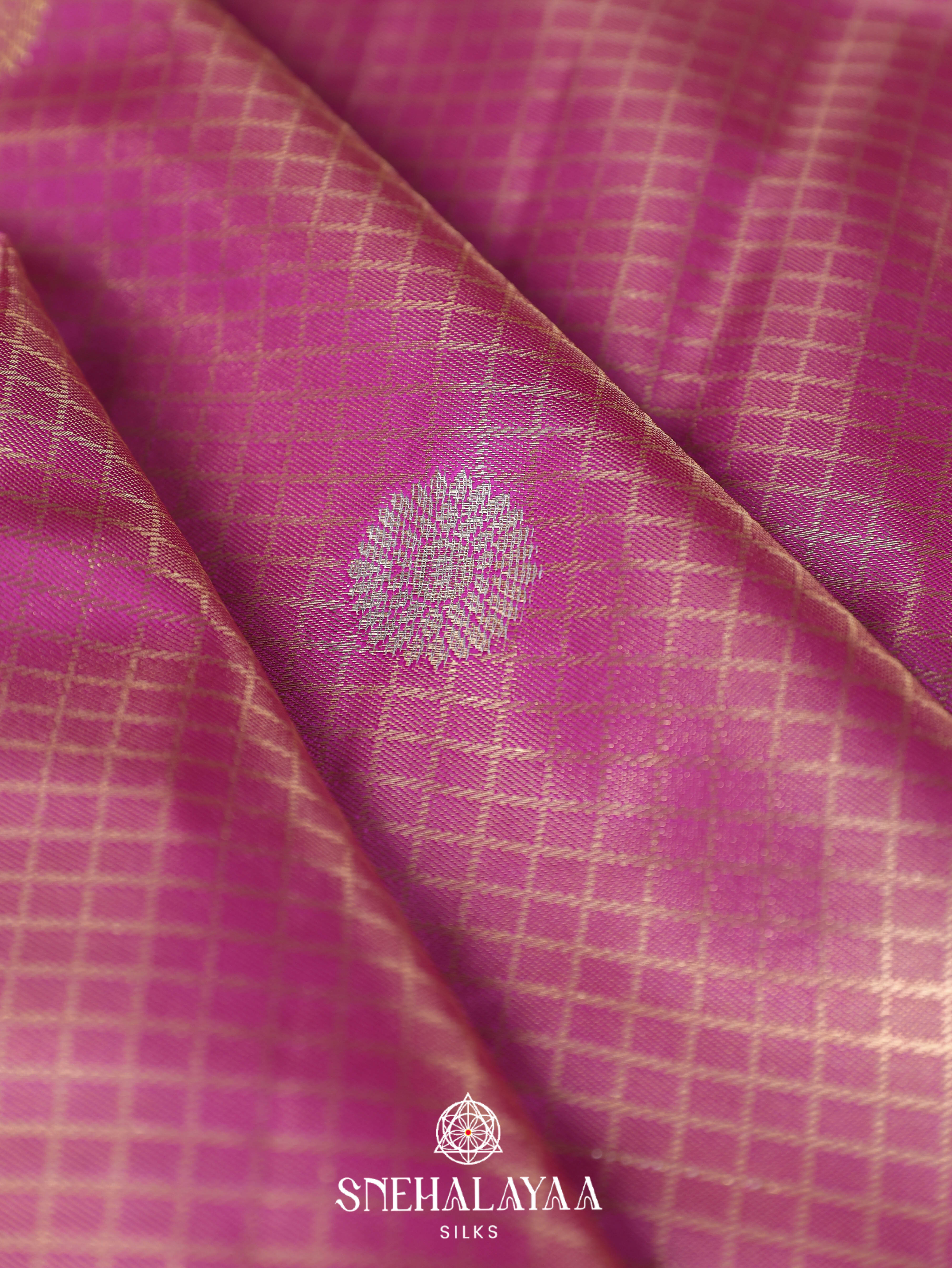 Pink Art Silk Saree