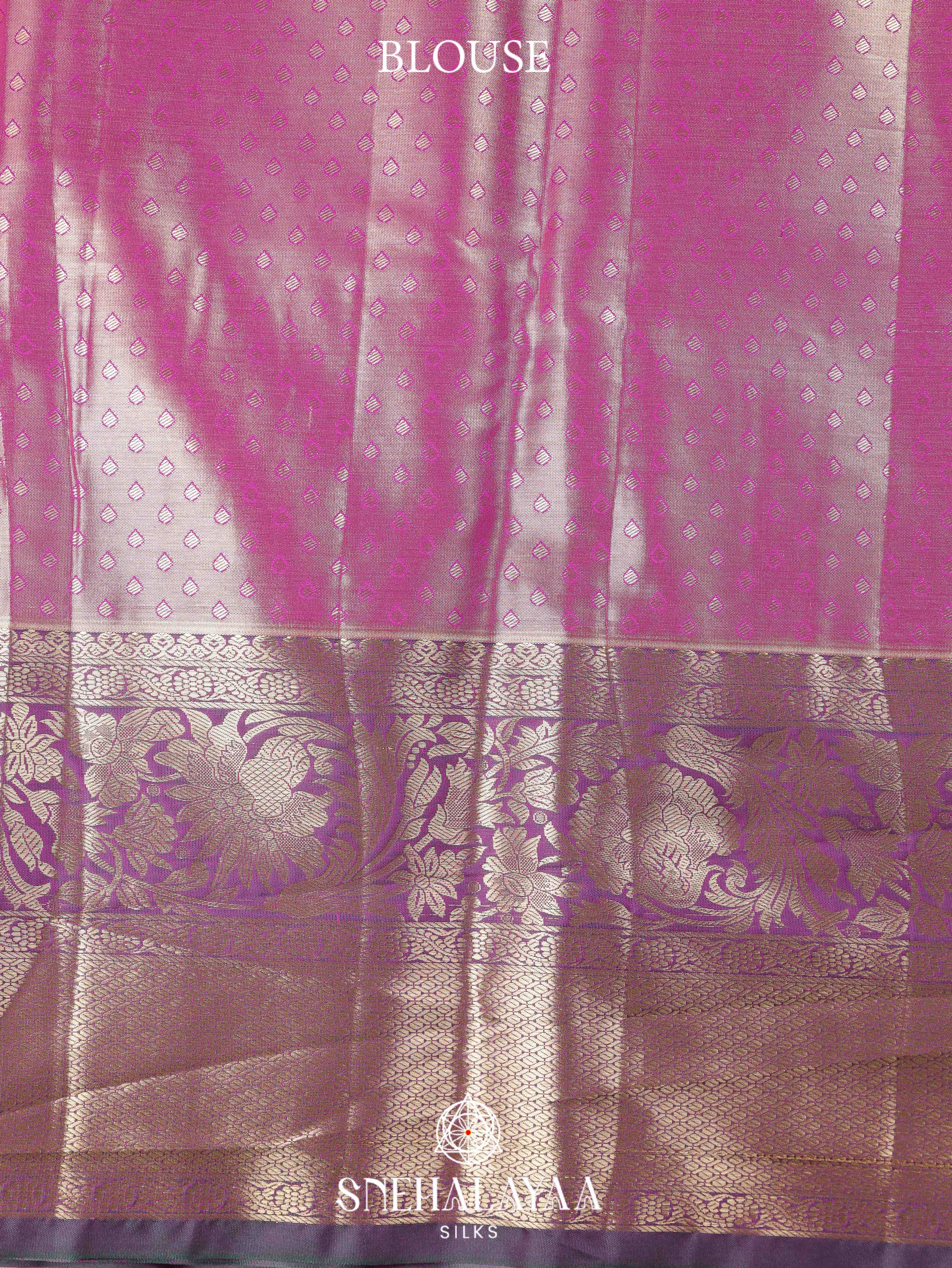 Pink Art Silk Saree