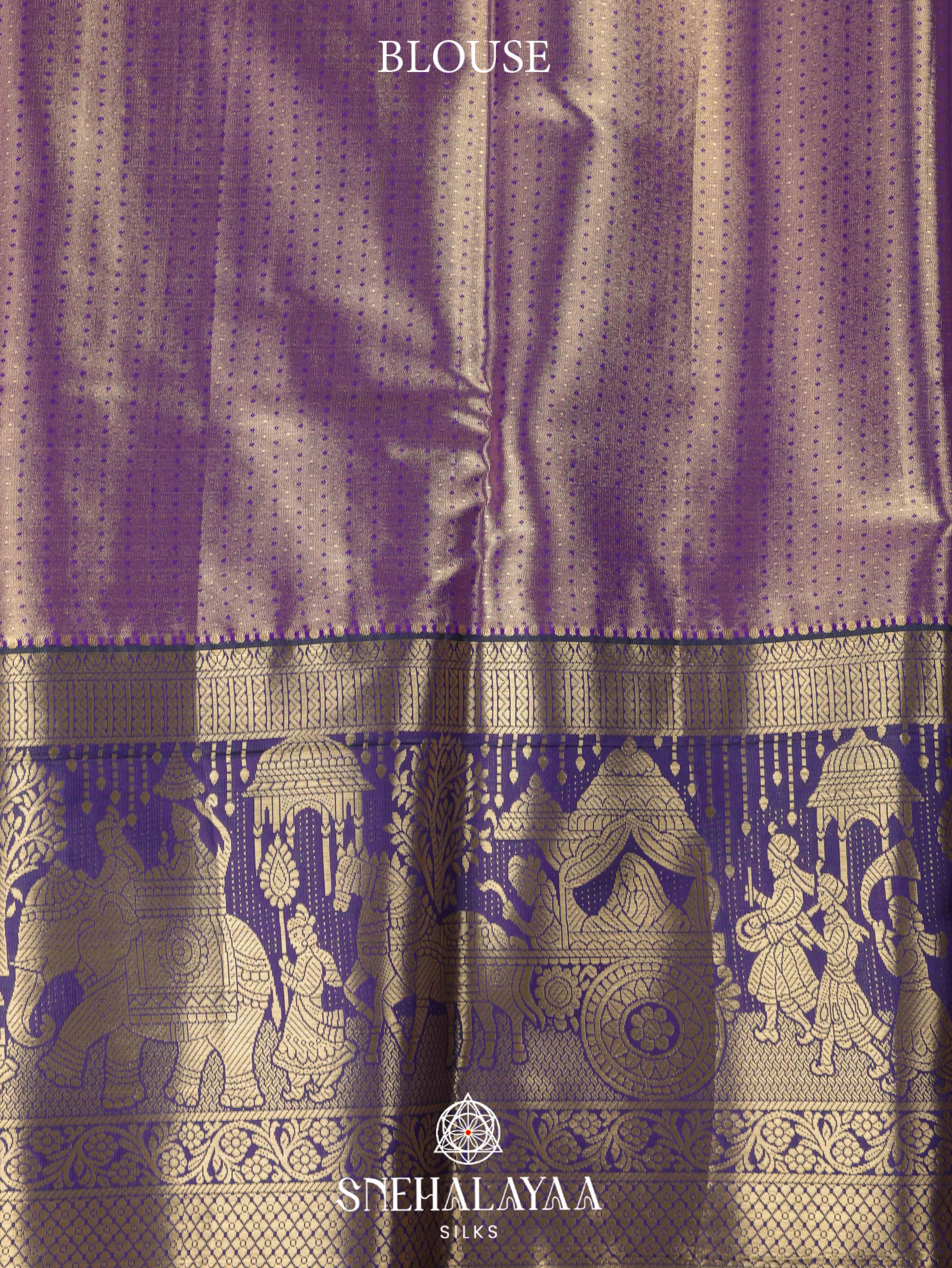 Purple Art Silk Saree