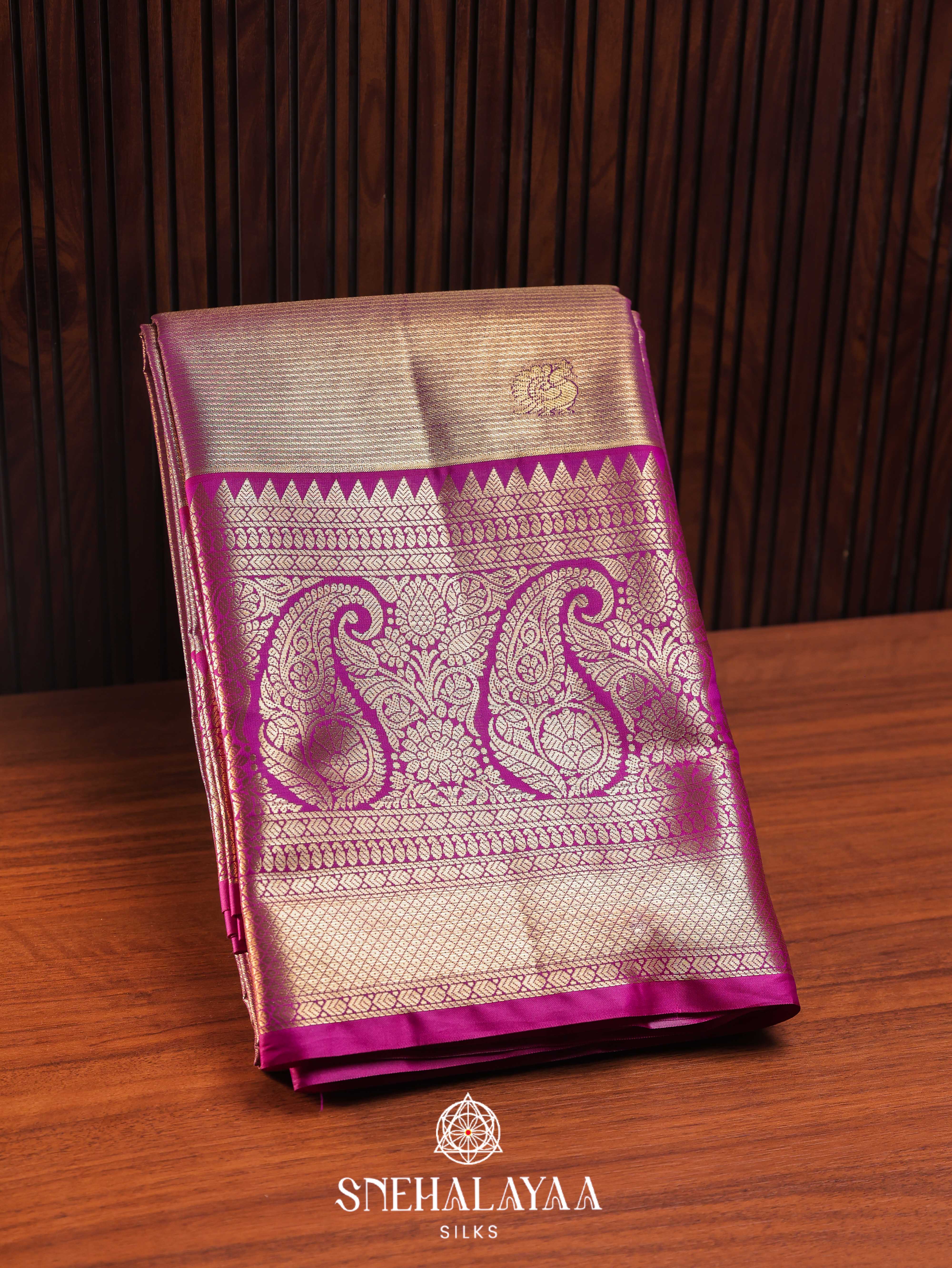 Pink Art Silk Saree