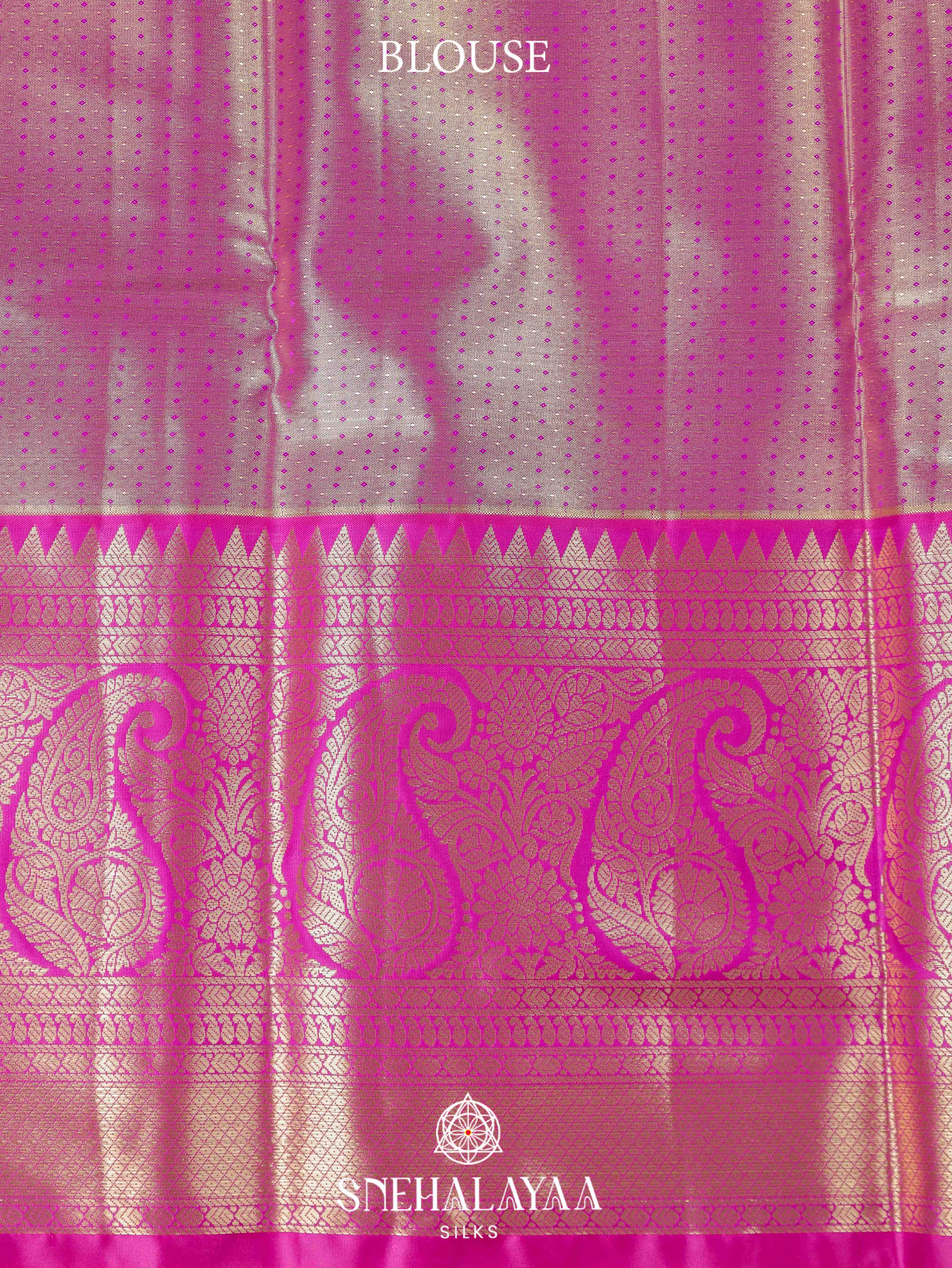 Pink Art Silk Saree