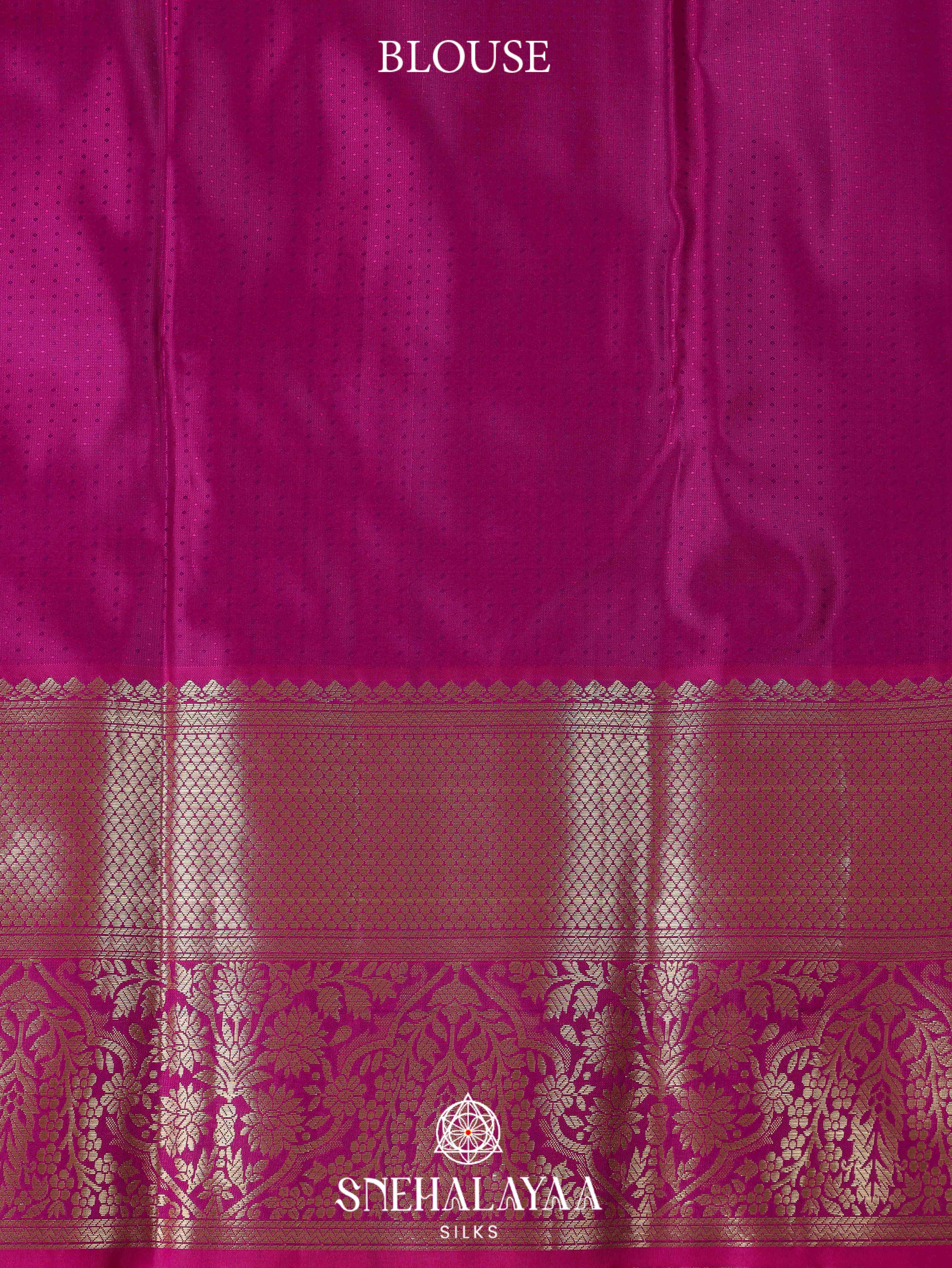 Magenta Pink Art Silk Saree