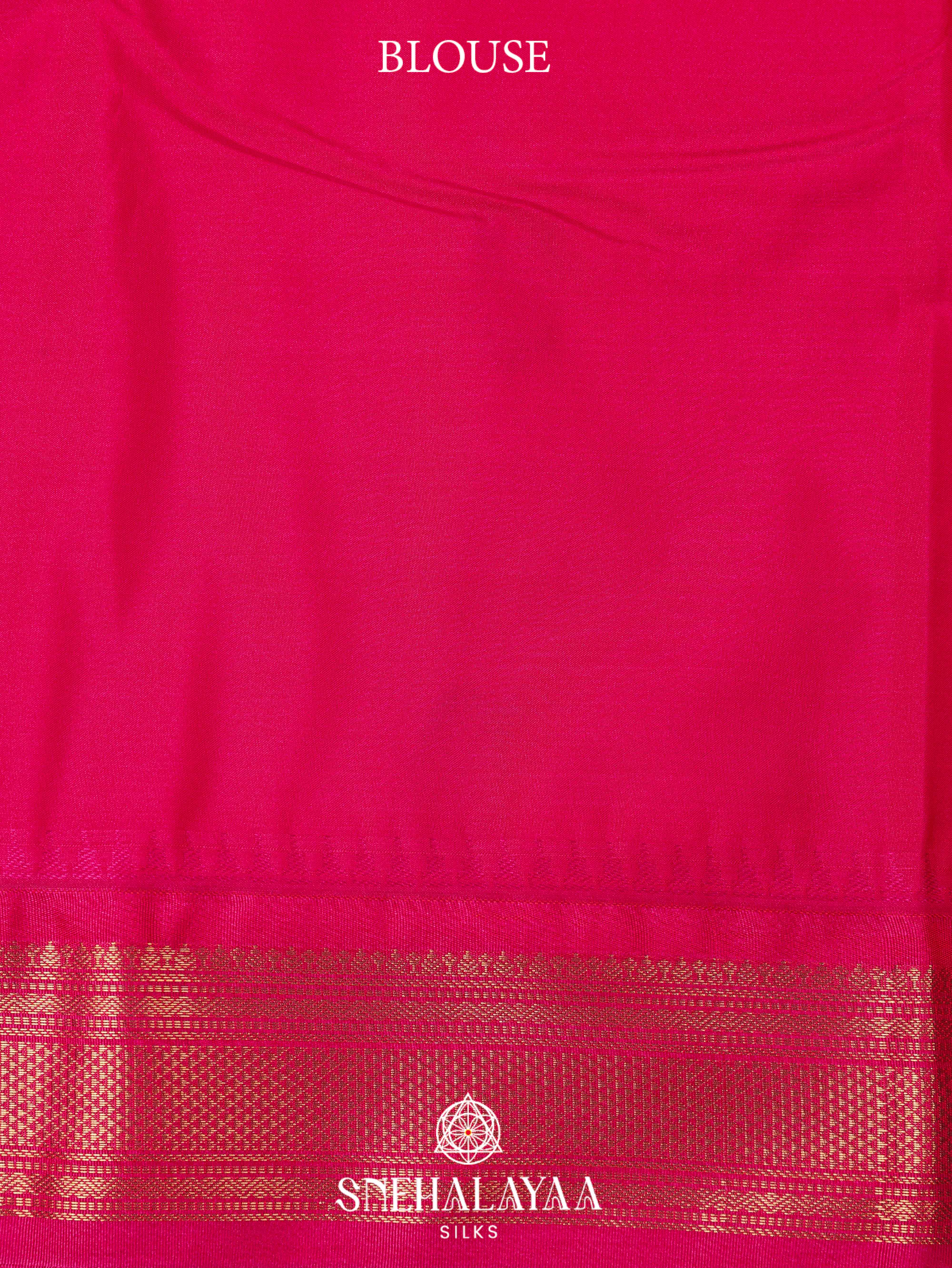 Rust Orange Art Silk Saree