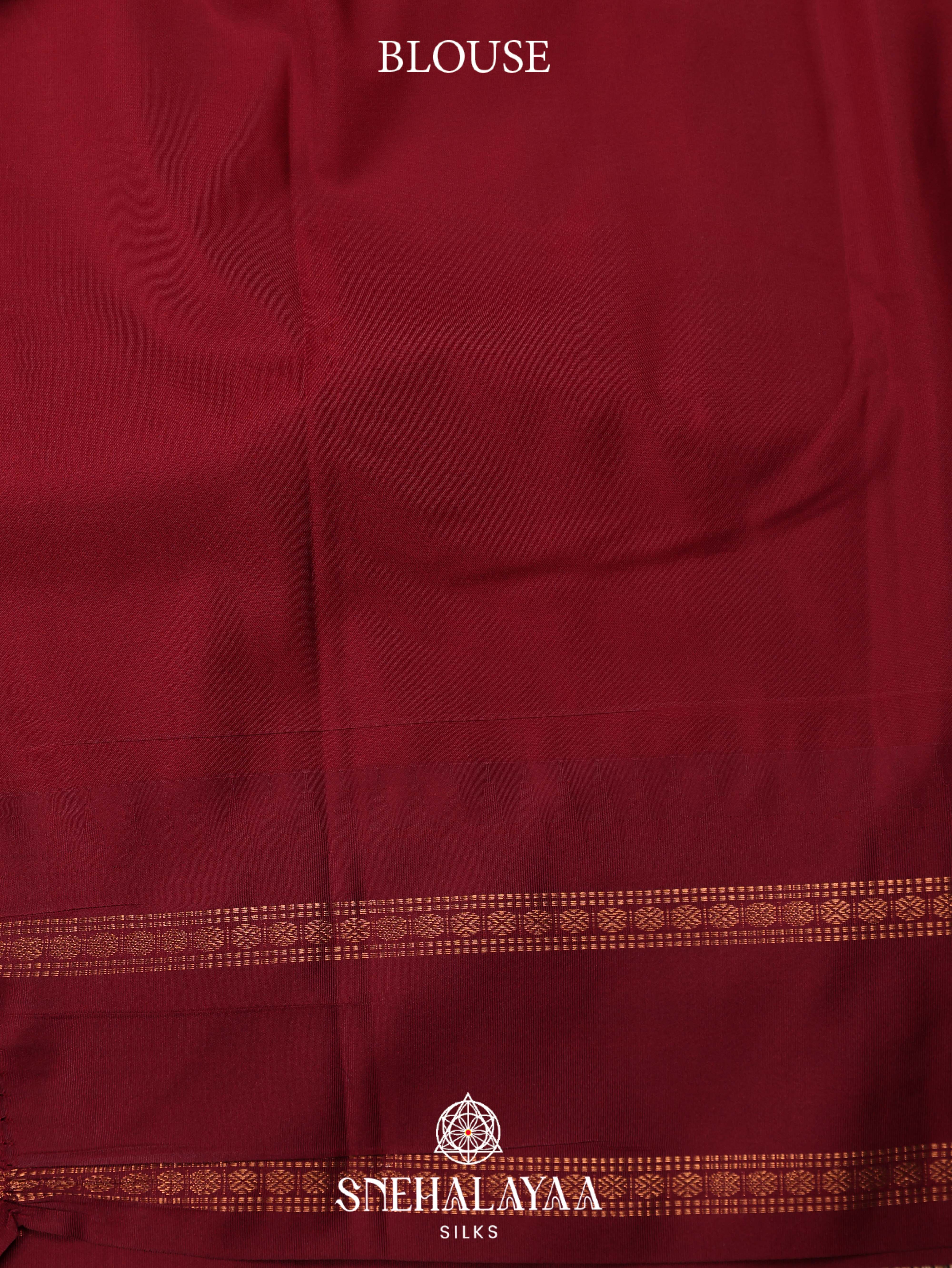 Orange Art Silk Saree