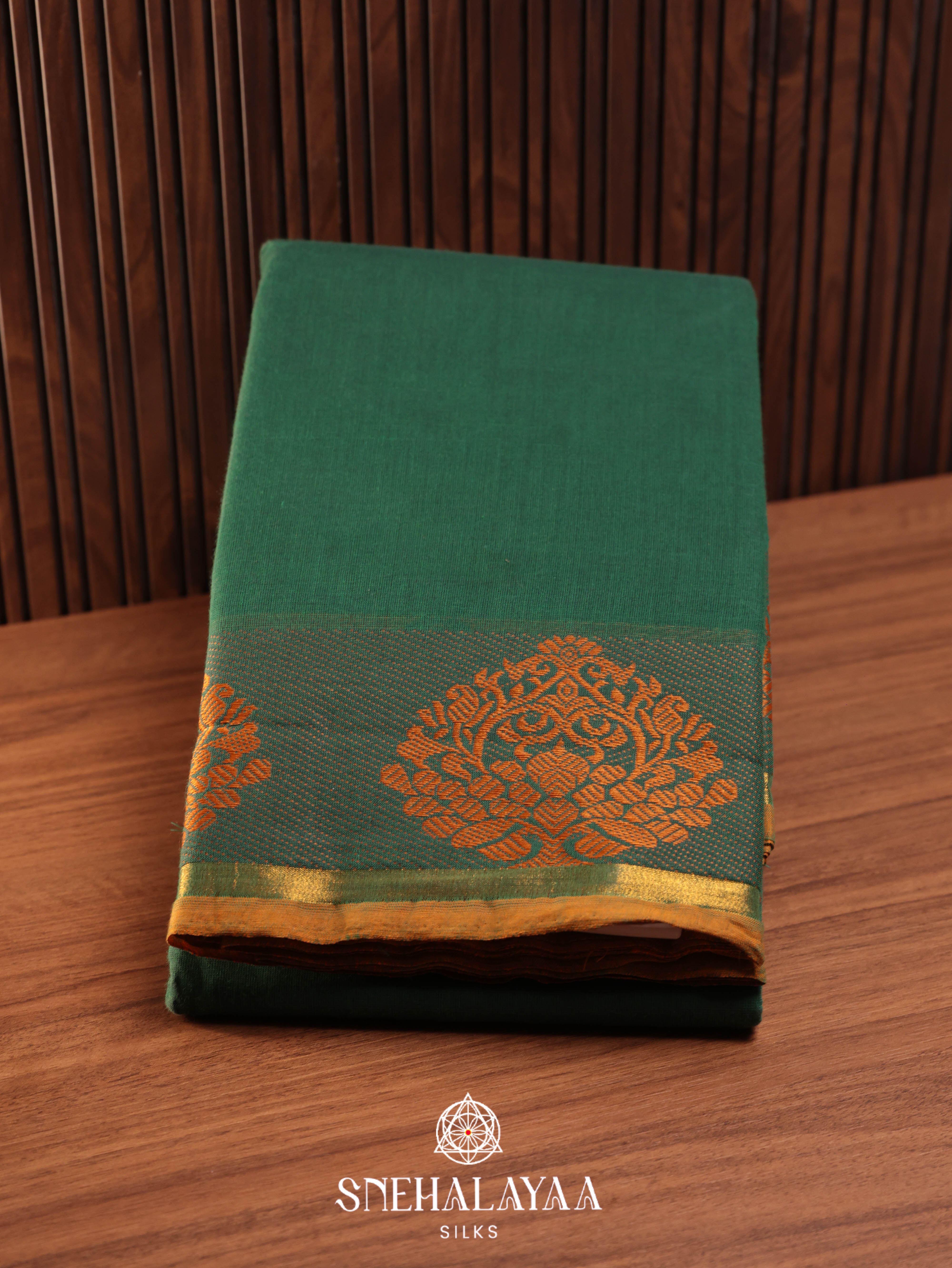 Green Chettinad Cotton Saree