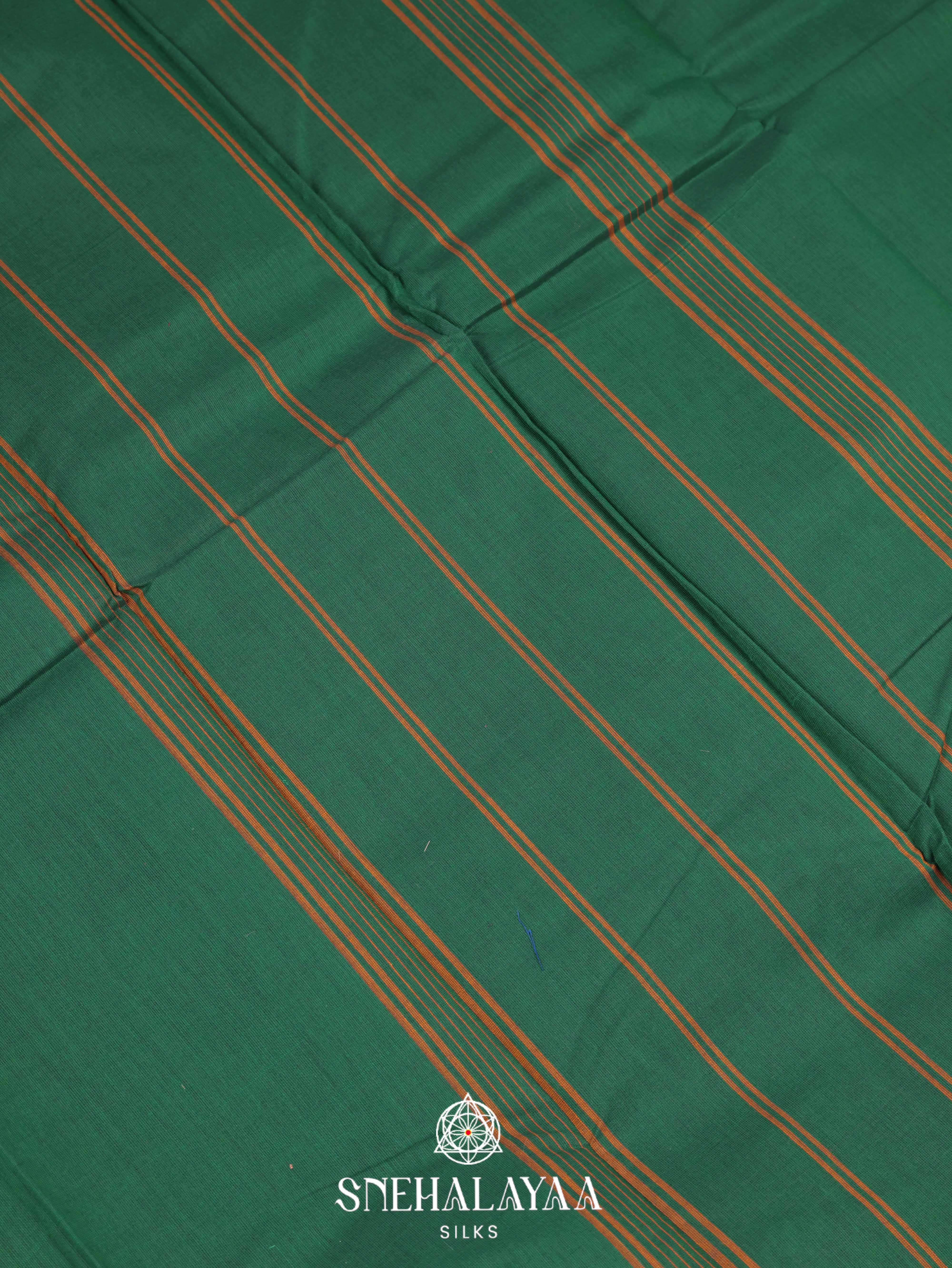 Green Chettinad Cotton Saree