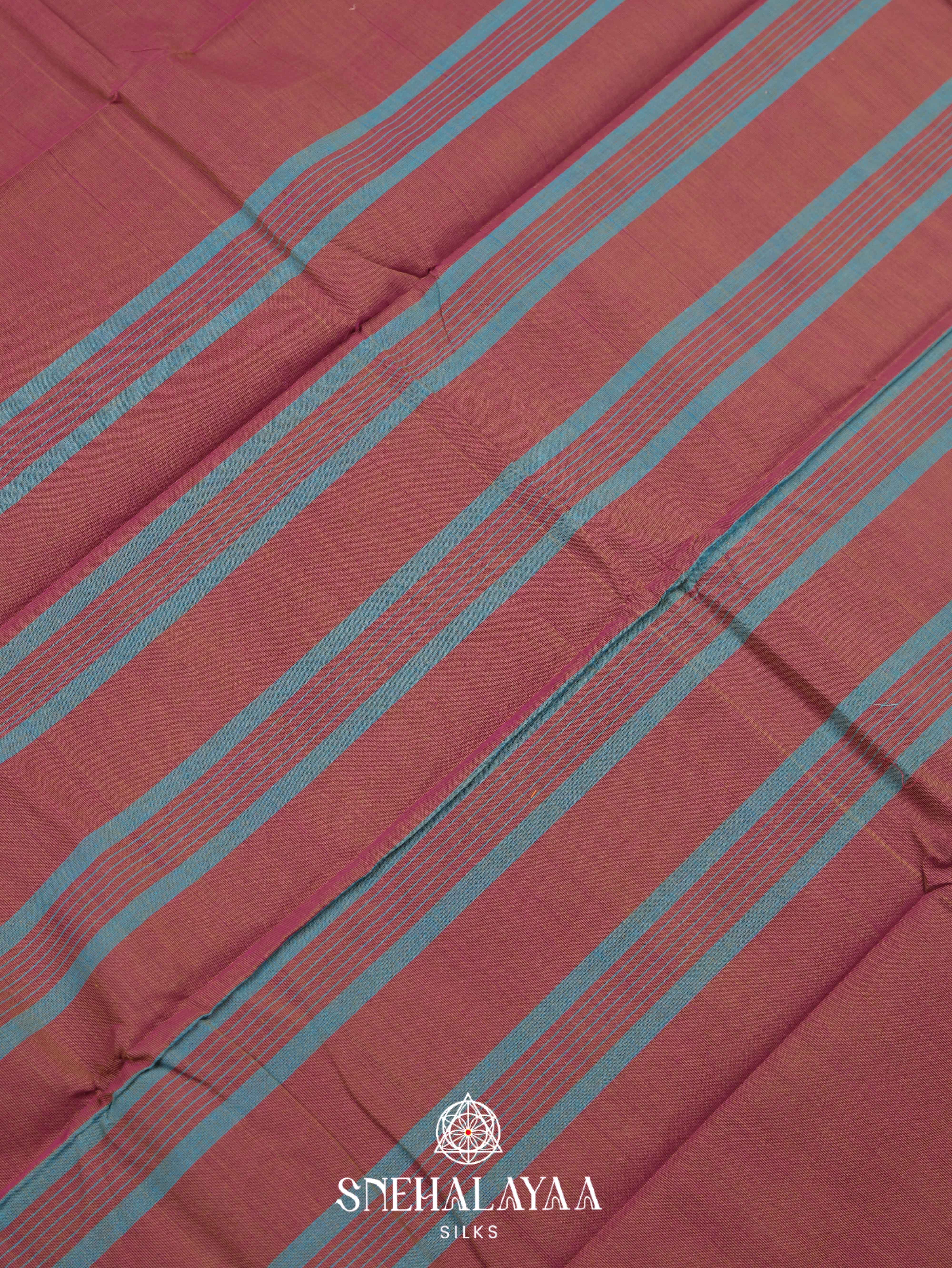 Purple Chettinad Cotton Saree