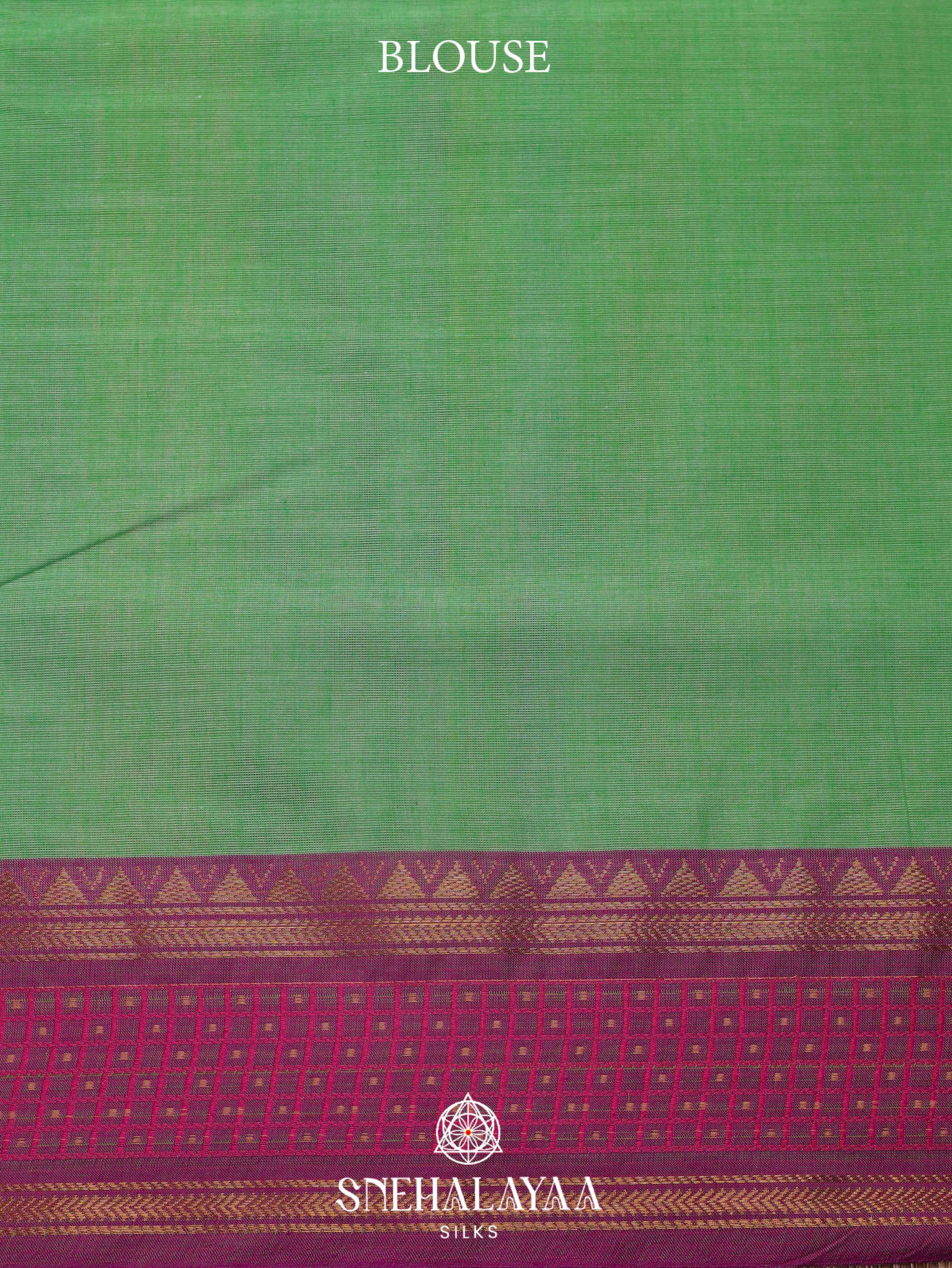 Pista Green Chettinad Cotton Saree