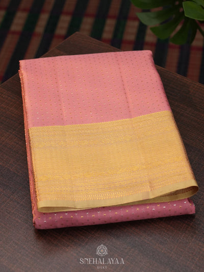 Pink Kanjivaram Silk Saree