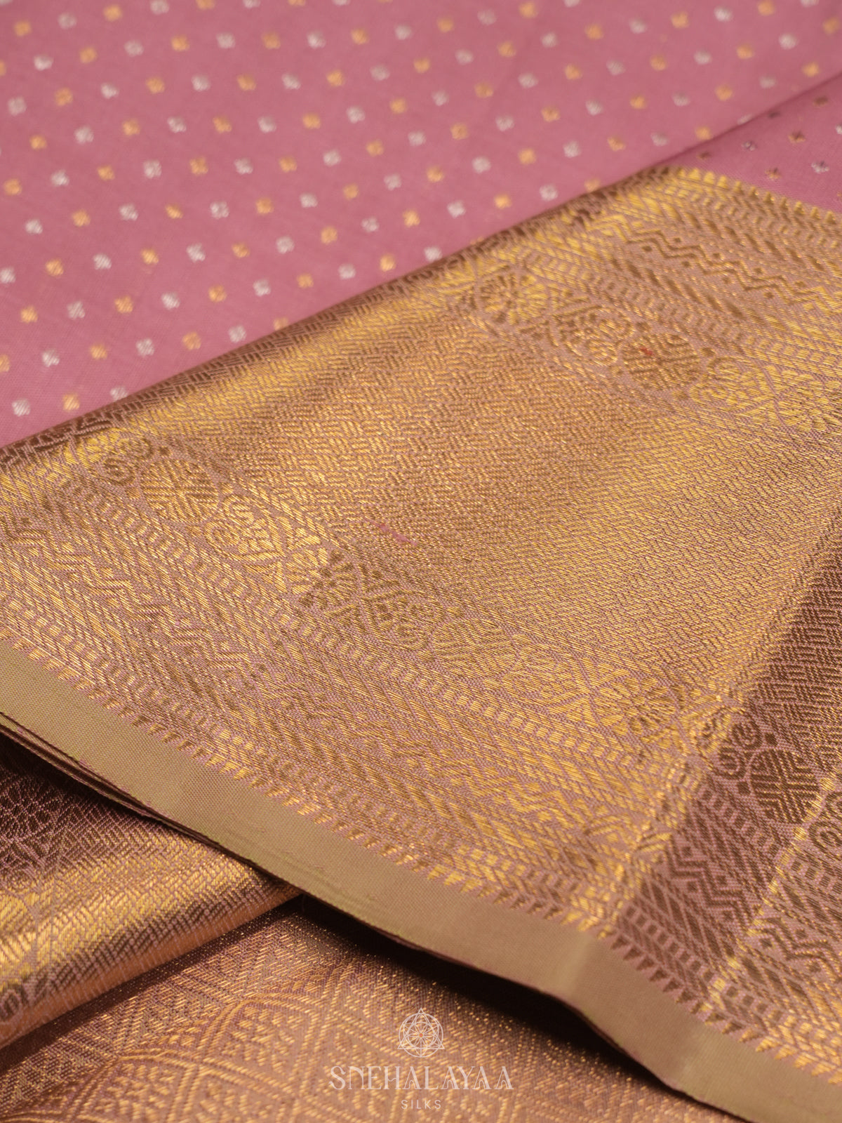 Pink Kanjivaram Silk Saree