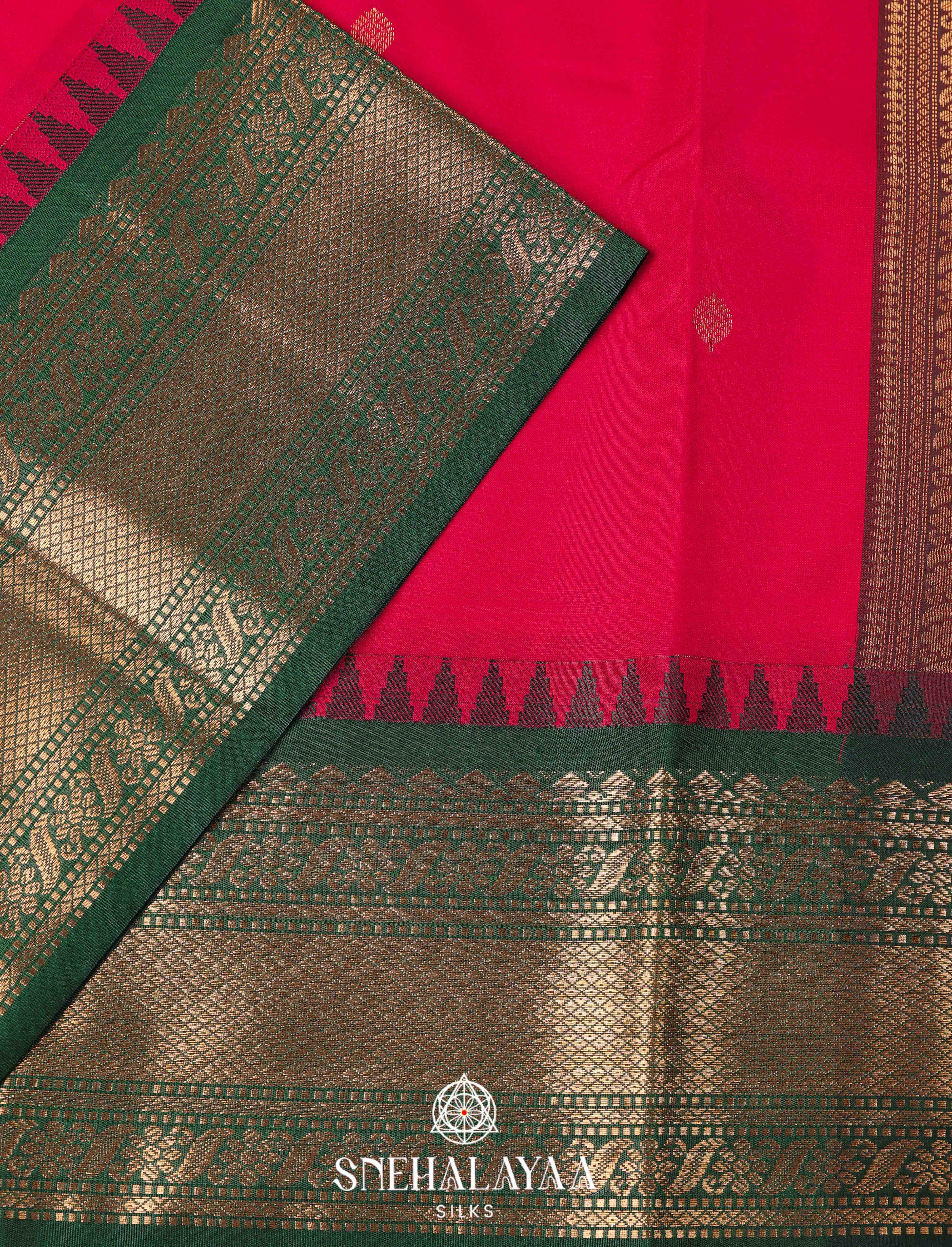 Red Art Silk Saree
