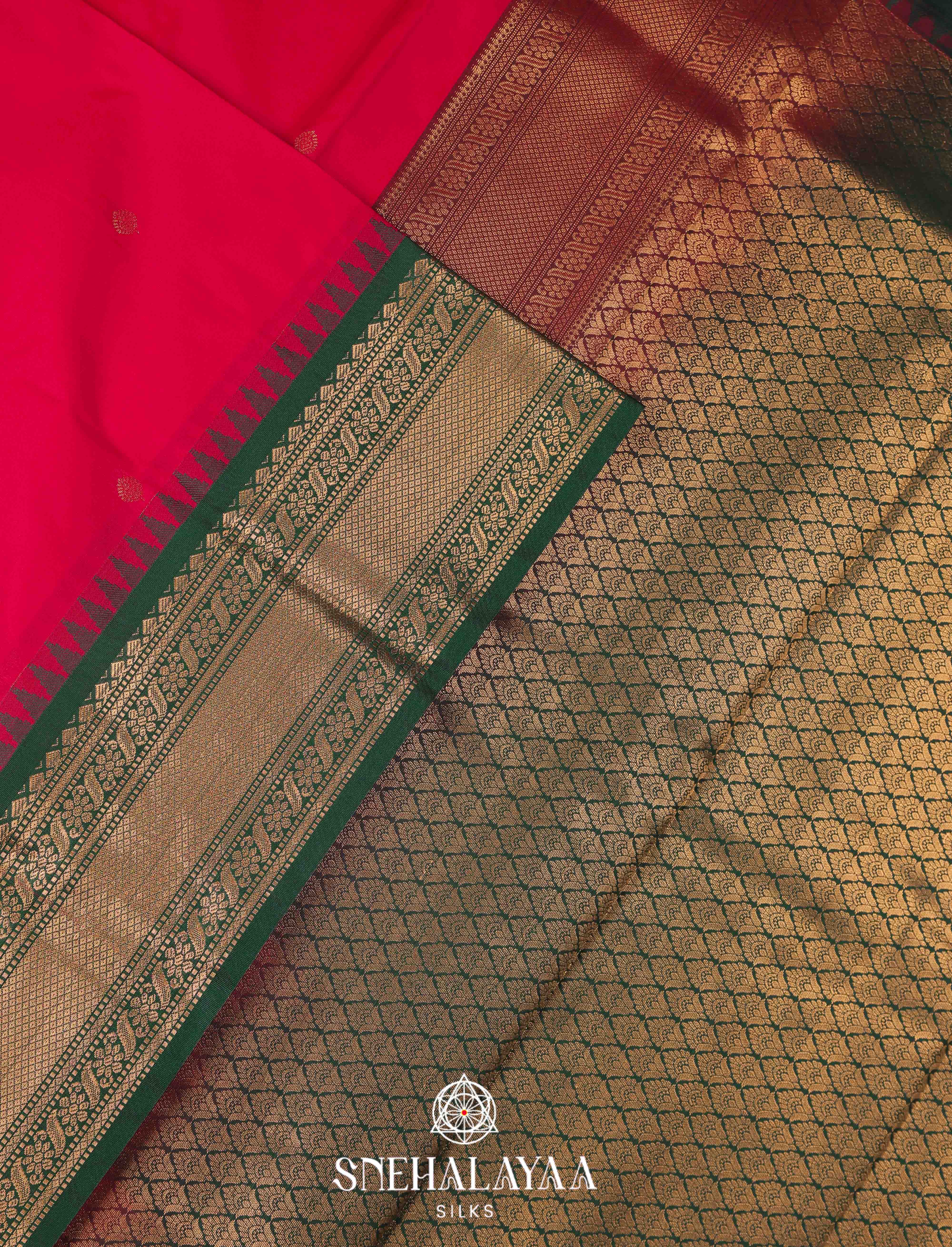 Red Art Silk Saree