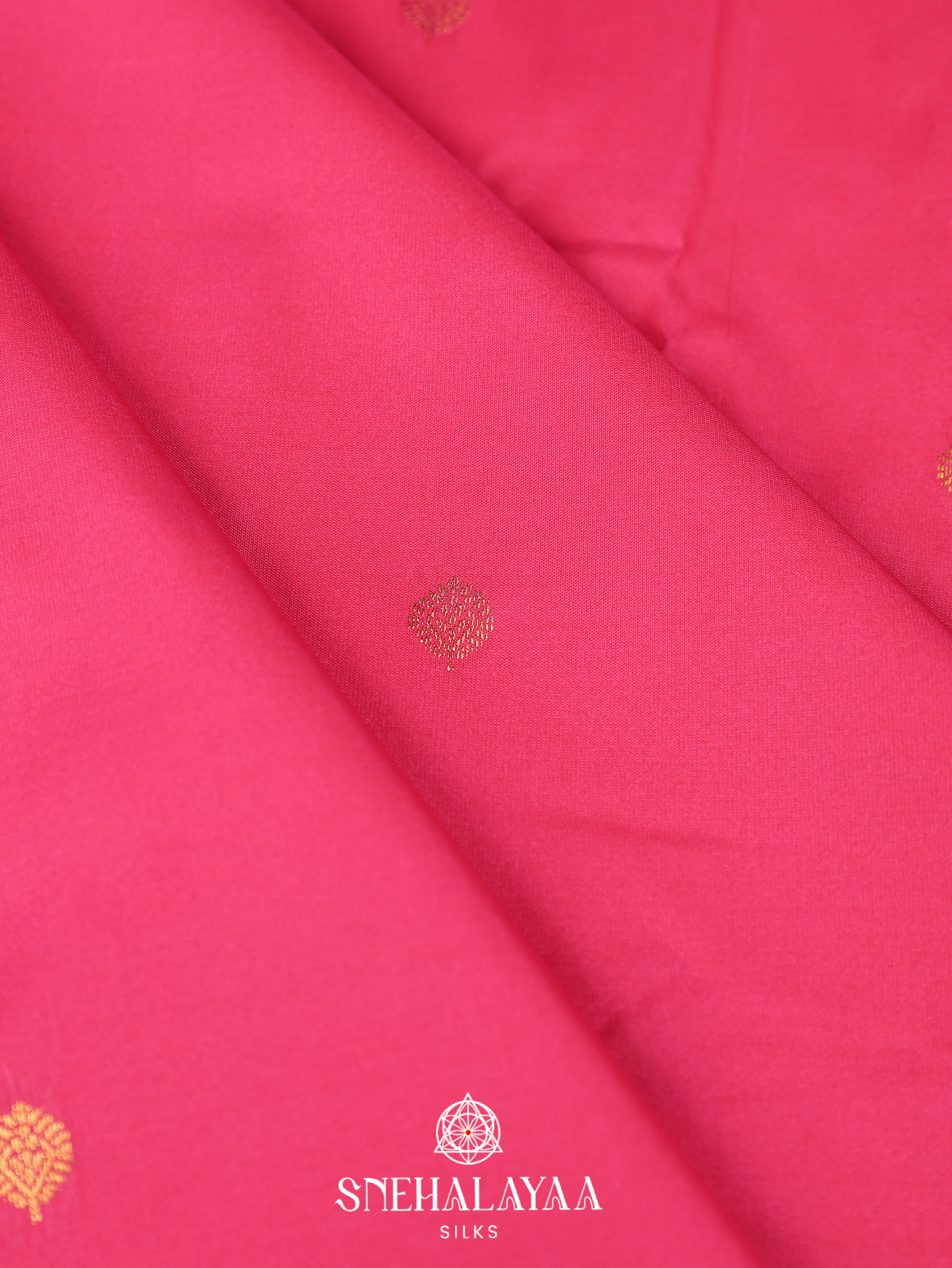 Pink Art Silk Saree