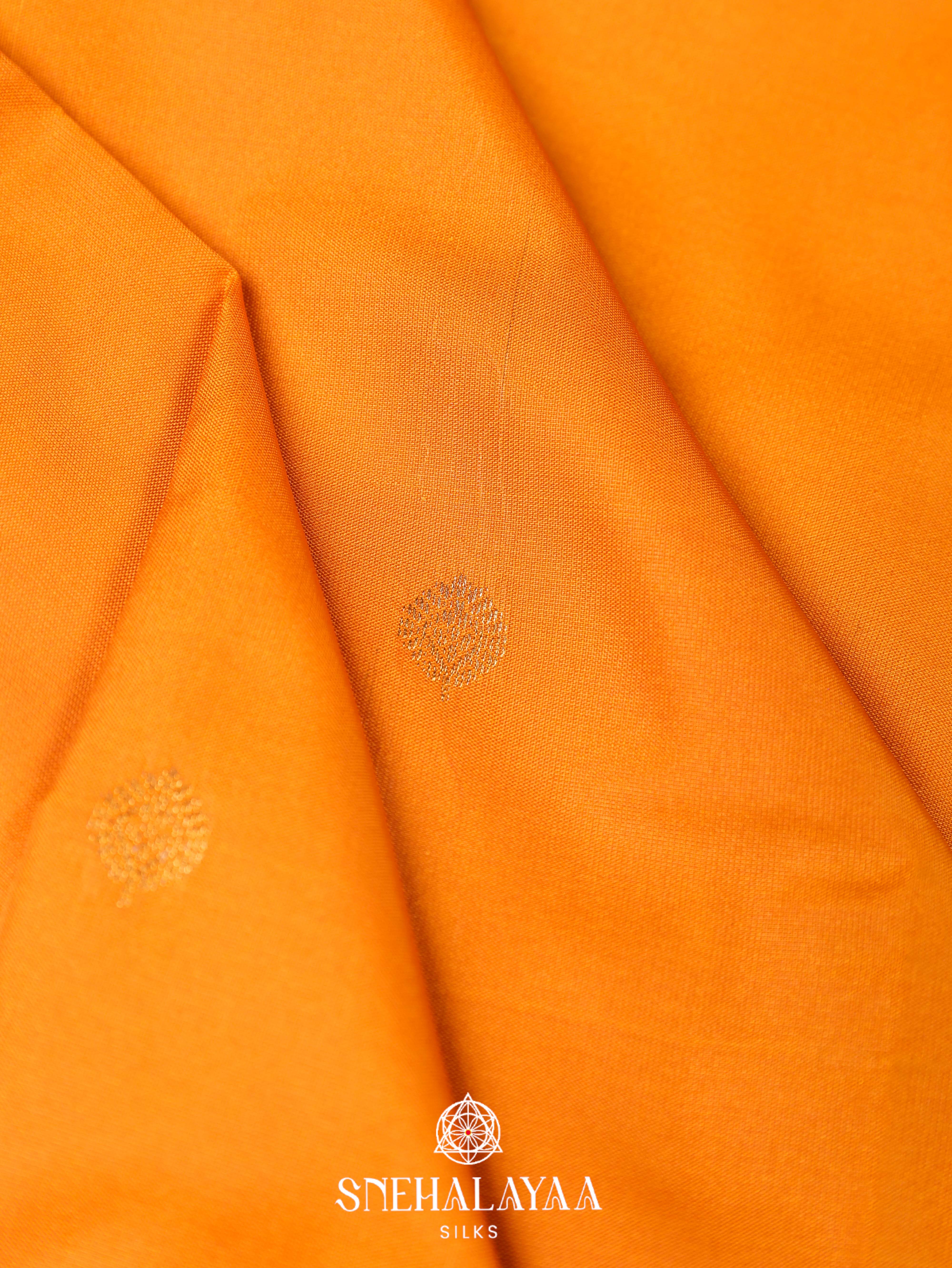 Mango Yellow Art Silk Saree