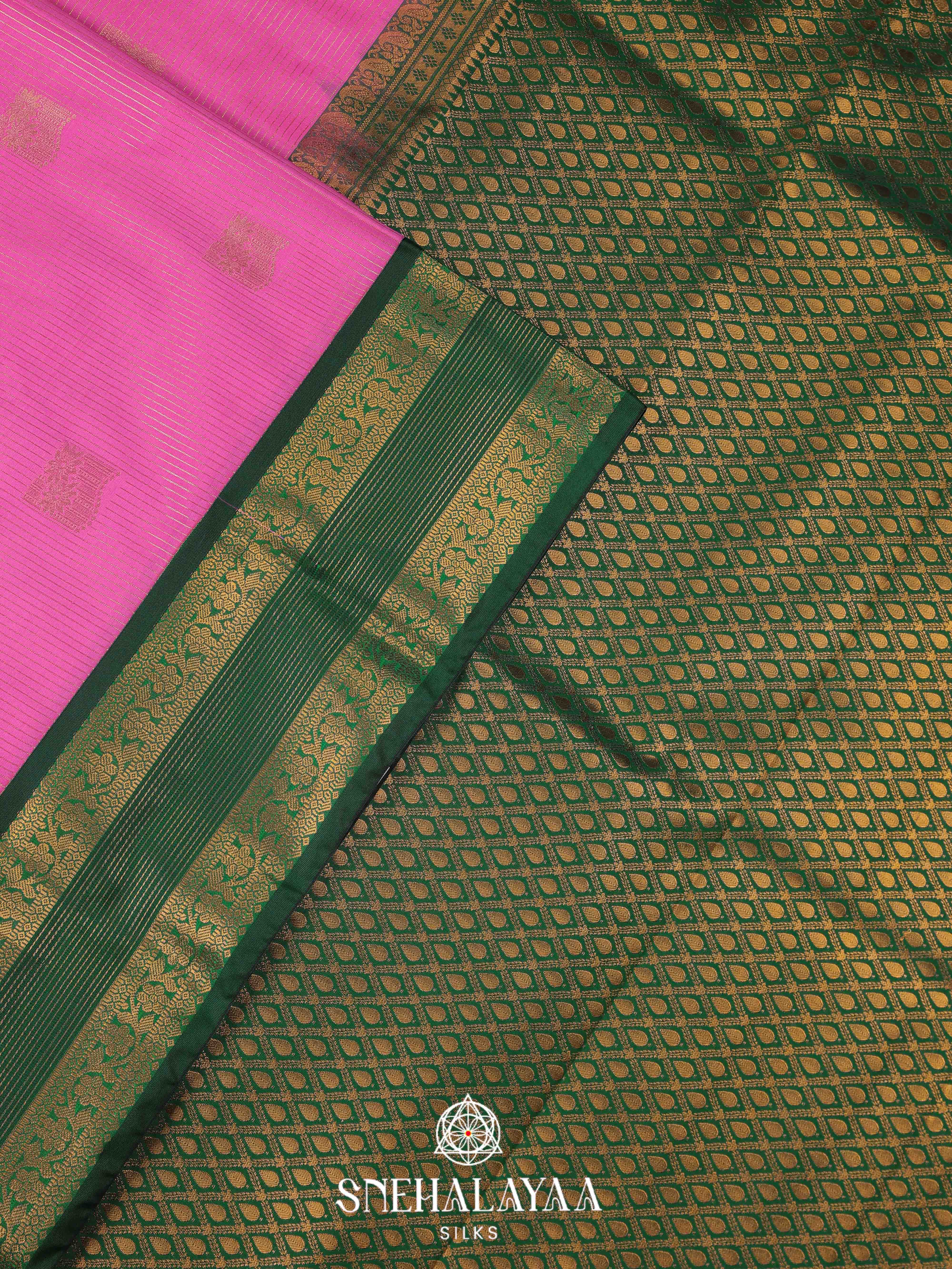 Pink Art Silk Saree