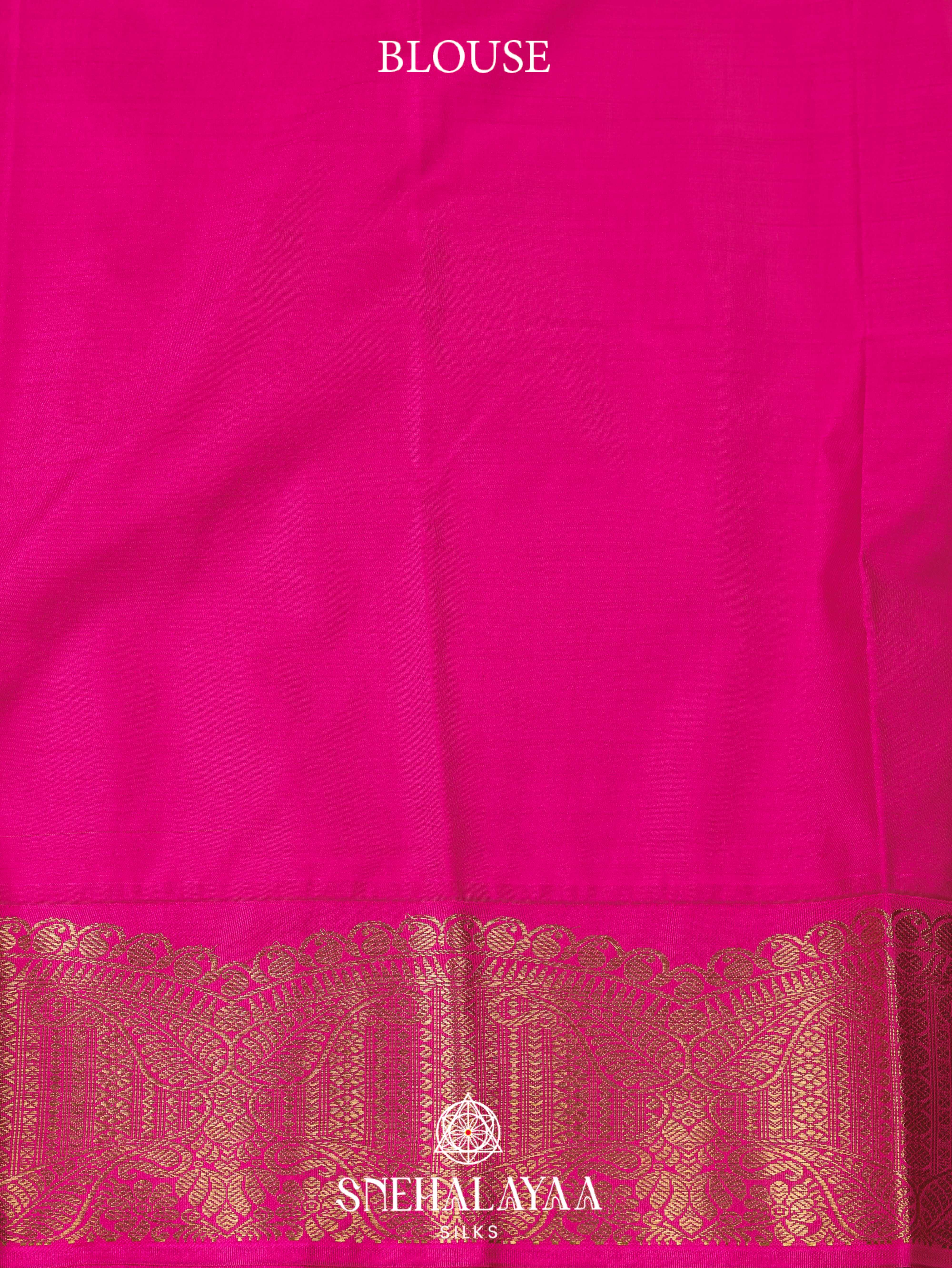 Olive Green Art Silk Saree