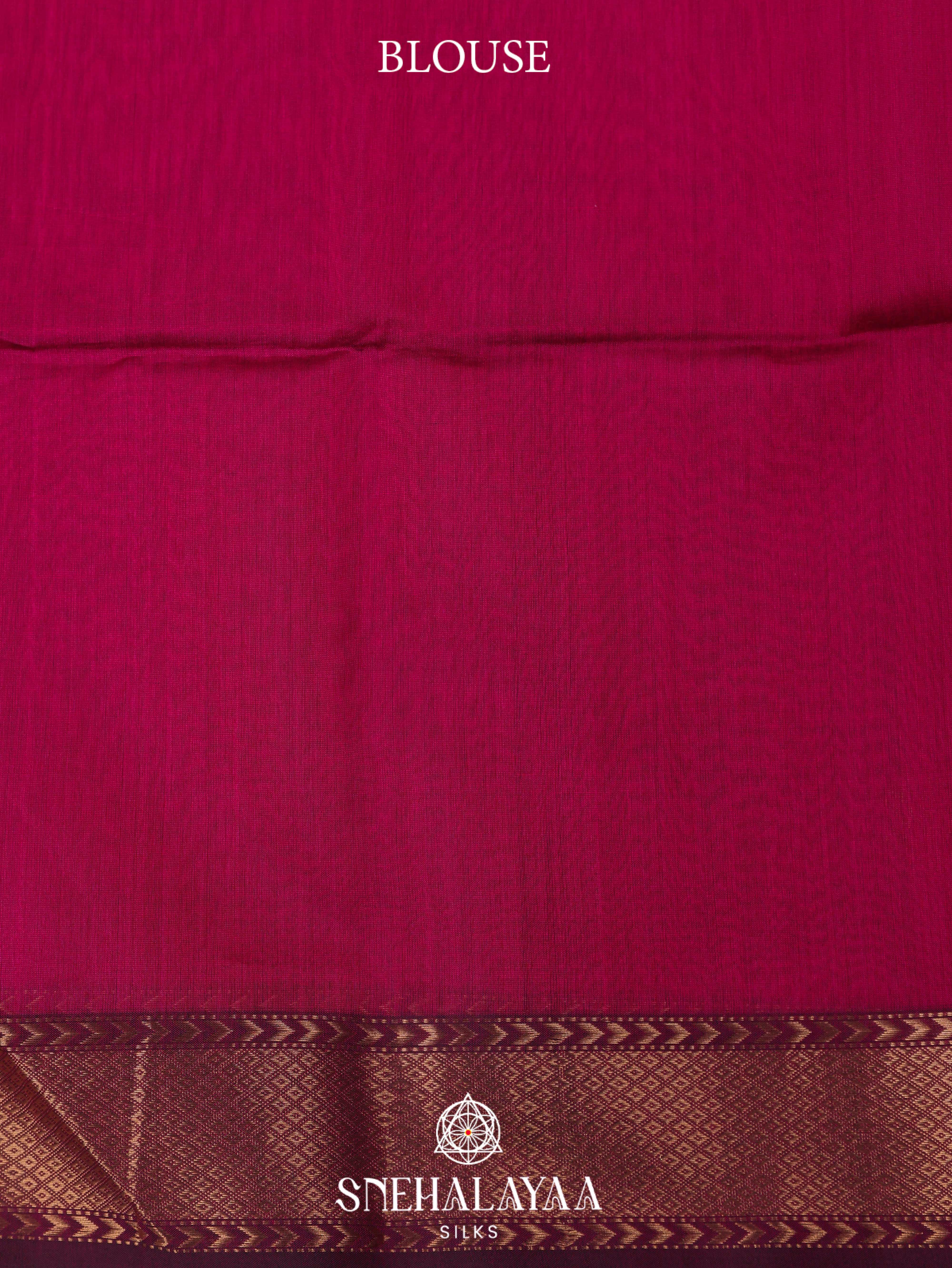 Pink Maheshwari Silk Cotton Saree