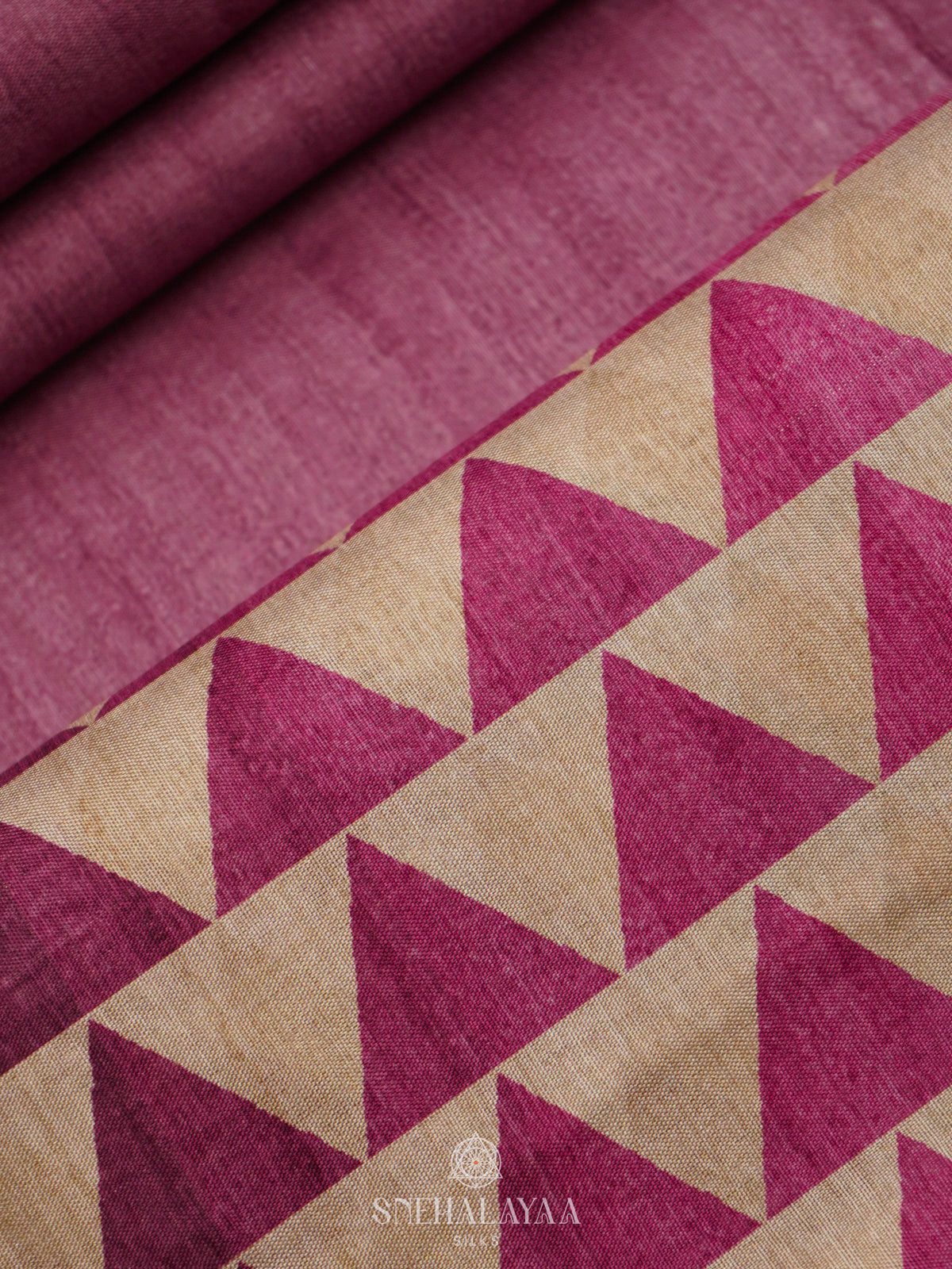 Lilac Tussar Saree