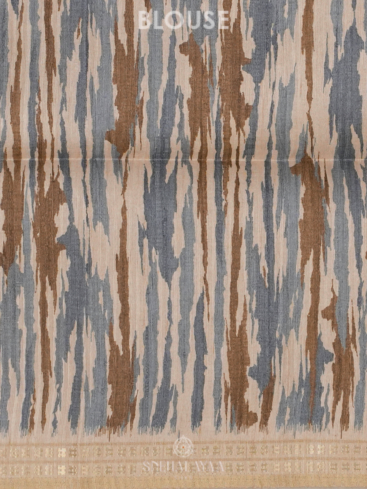 Brown Tussar Saree