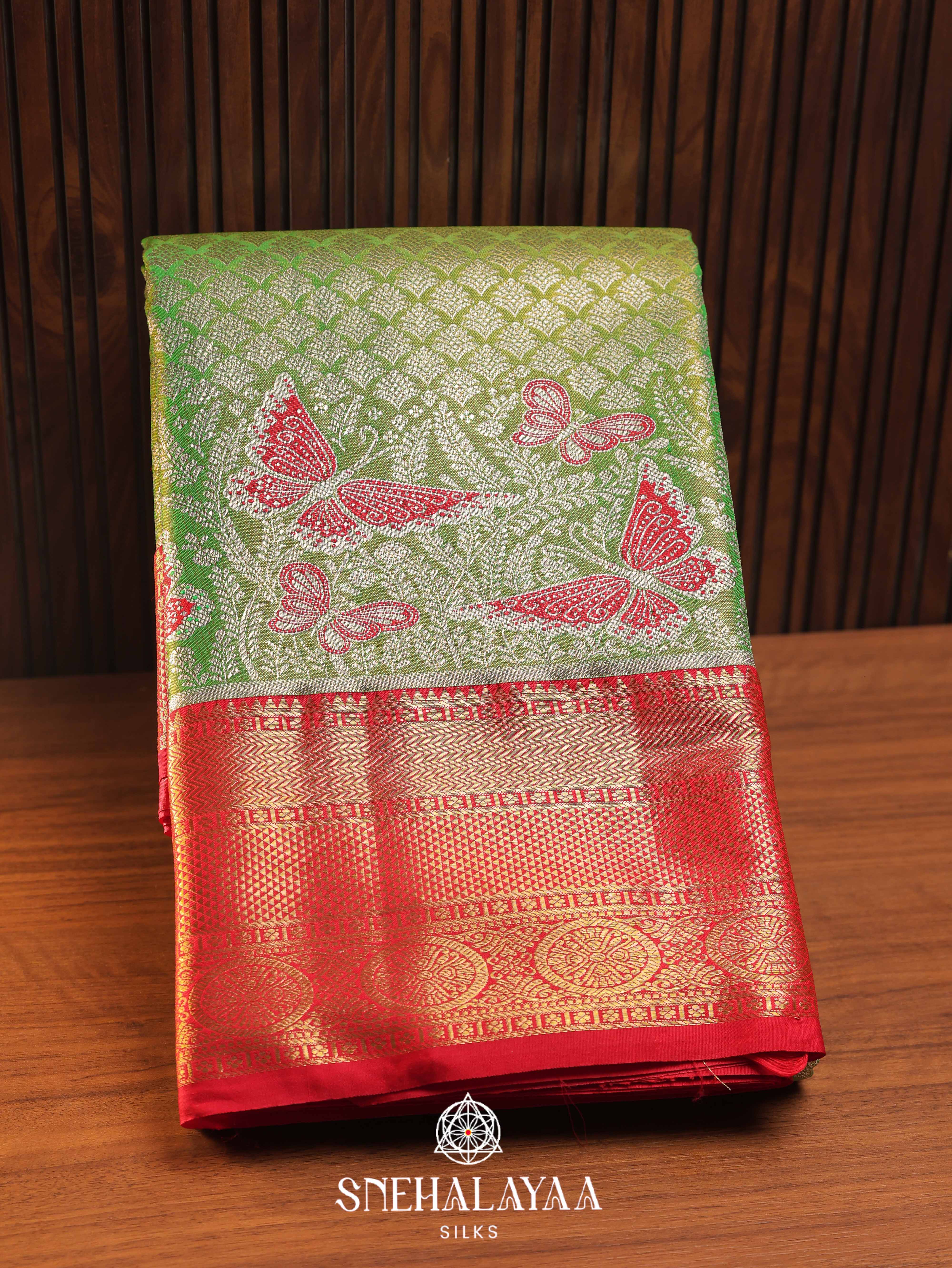 Green Art Silk Saree