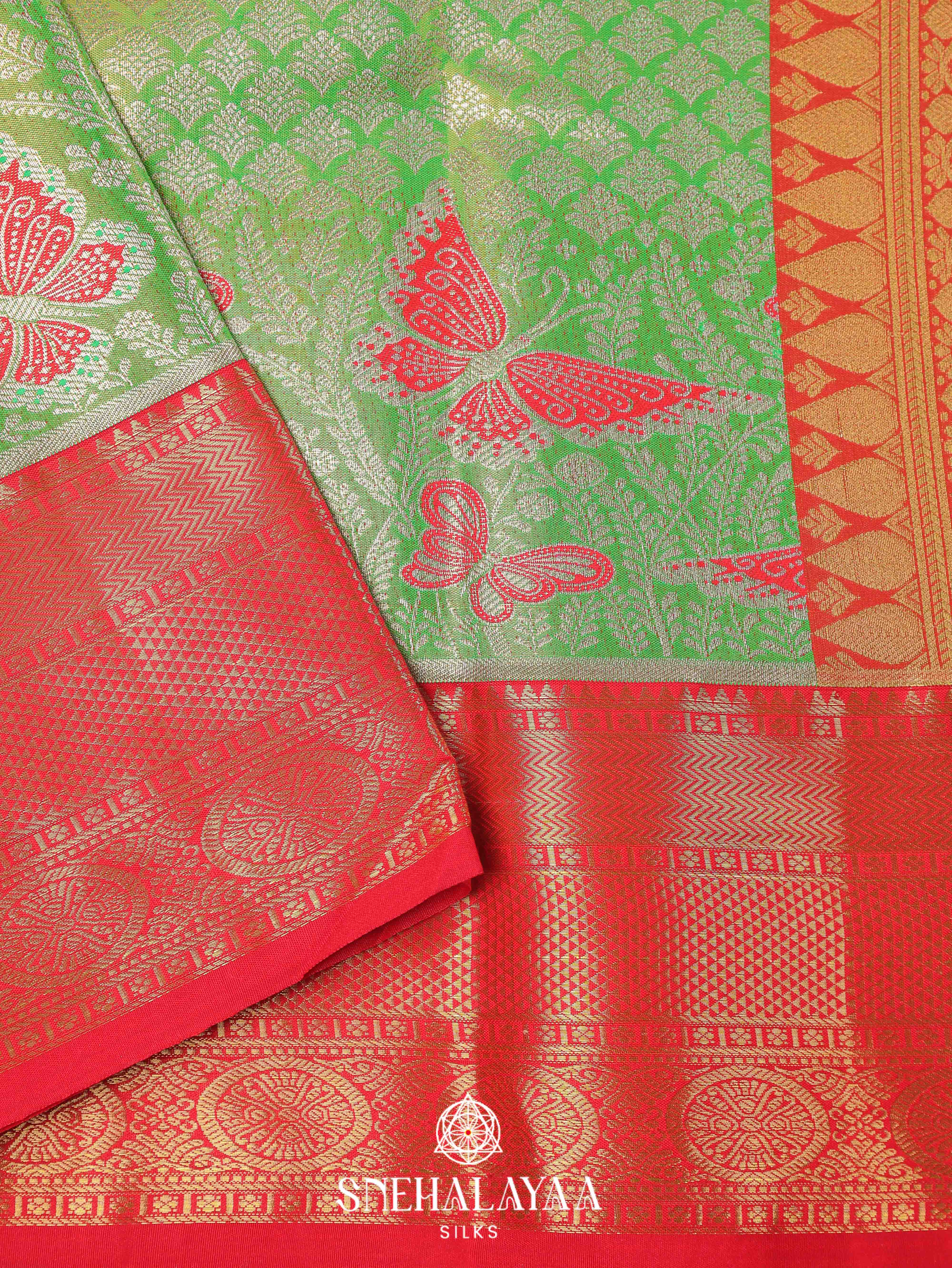 Green Art Silk Saree