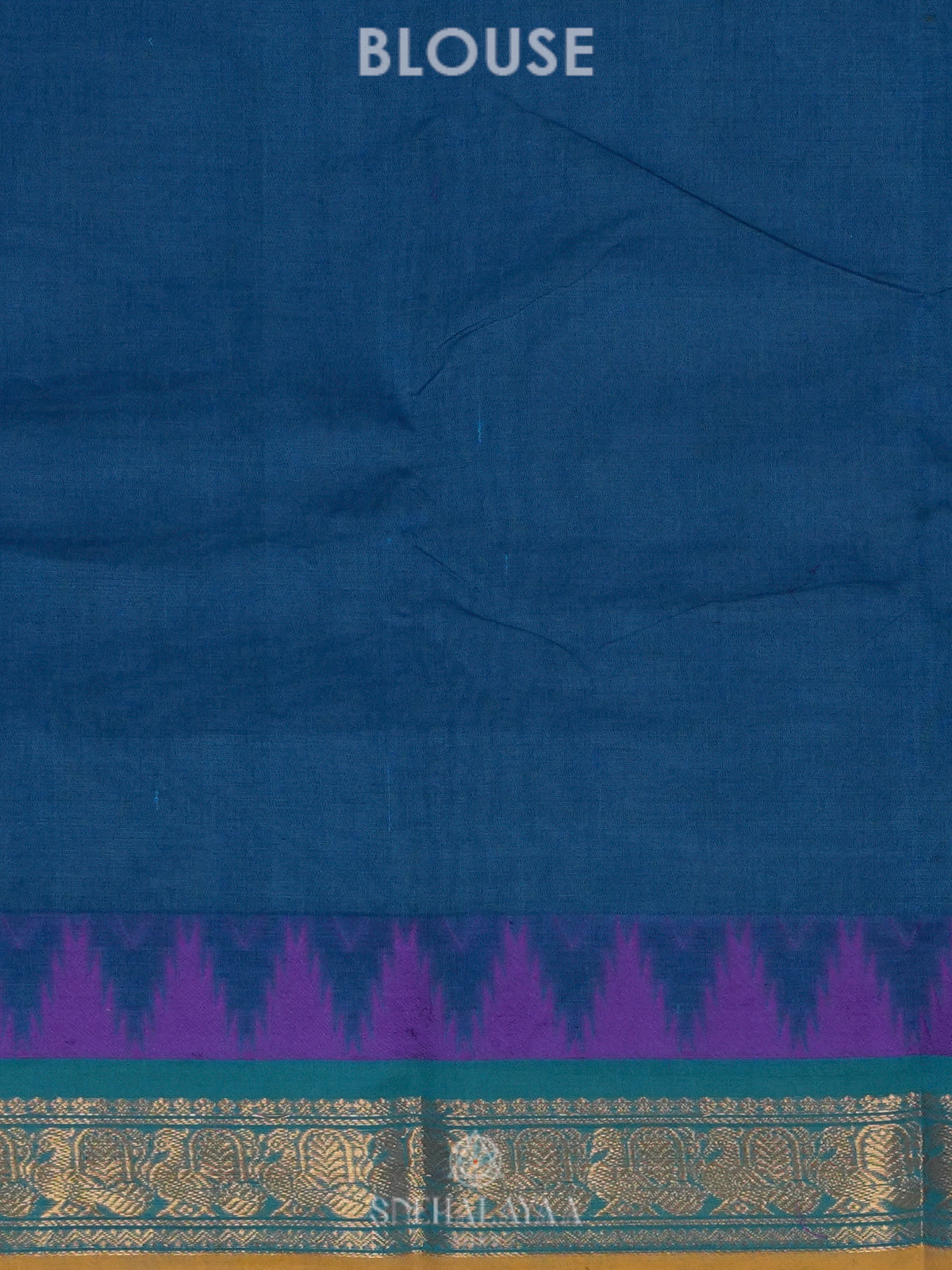Blue Kanchi Cotton Saree