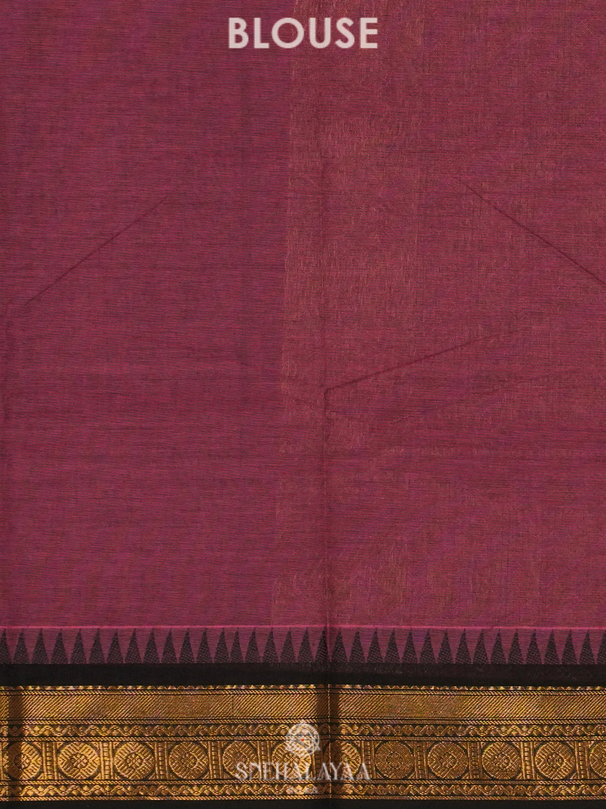 Plum Kanchi Cotton Saree