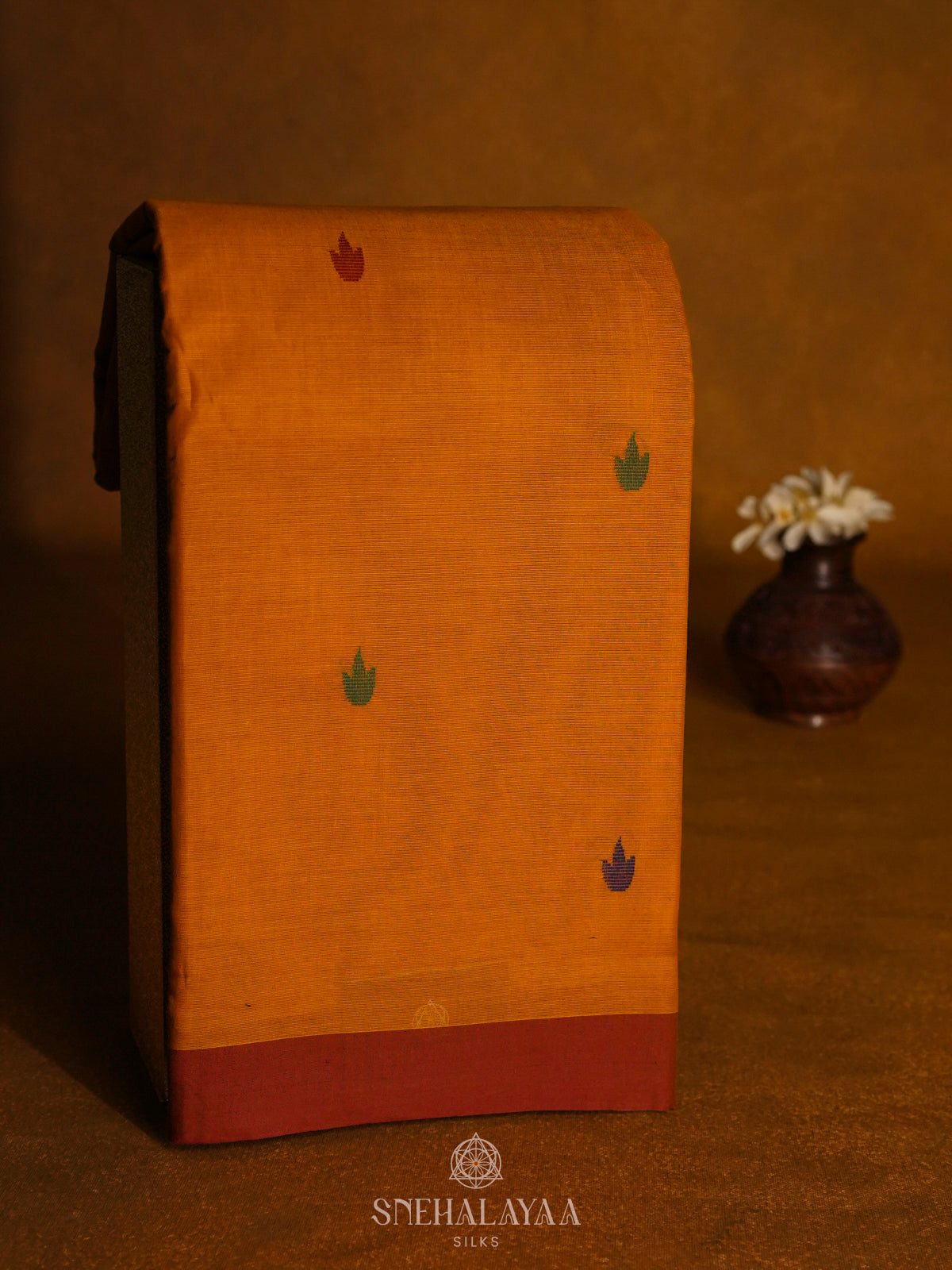 Mustard Yellow Kanchi Cotton Saree