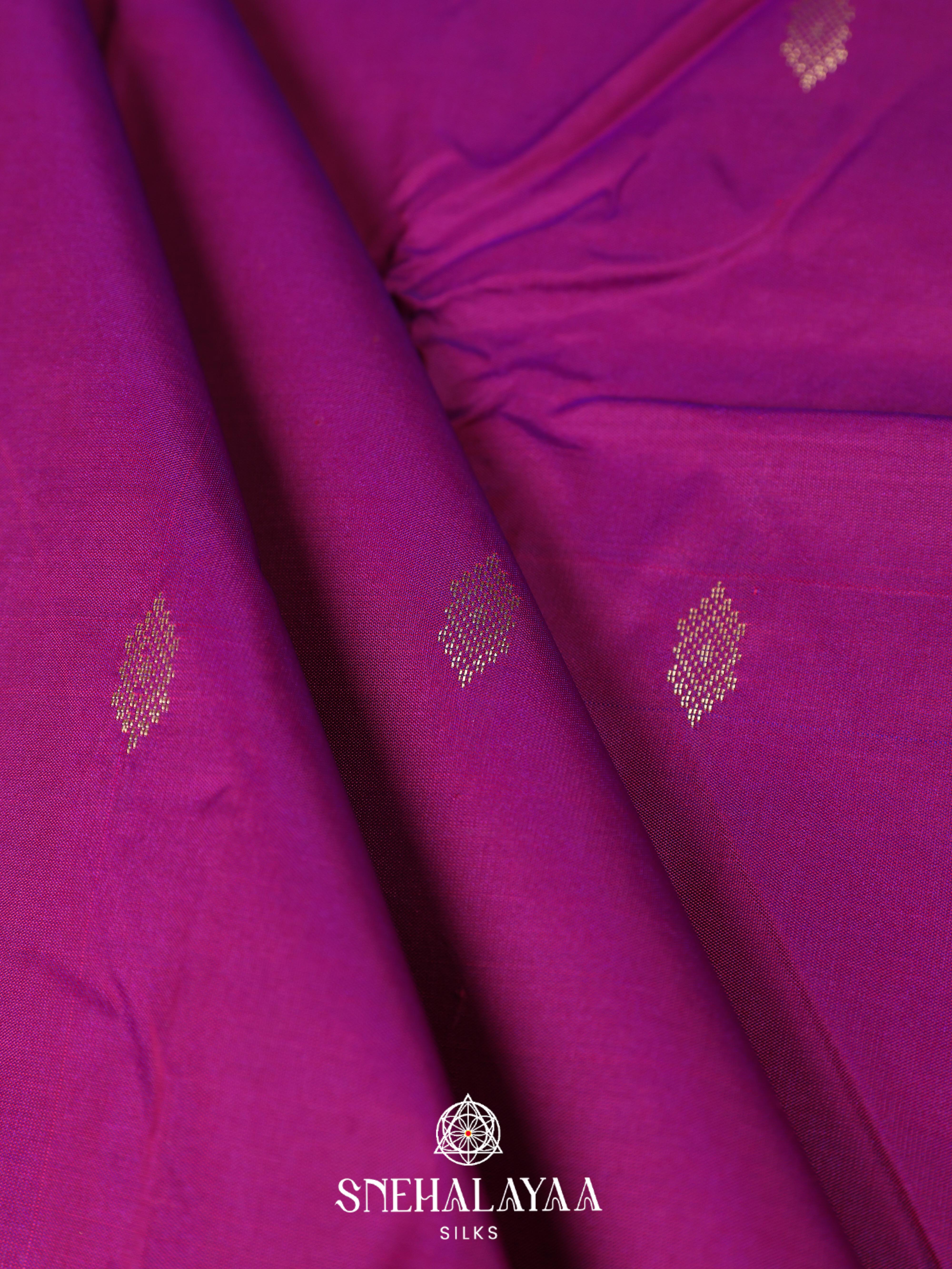 Magenta Pink Art Silk Saree