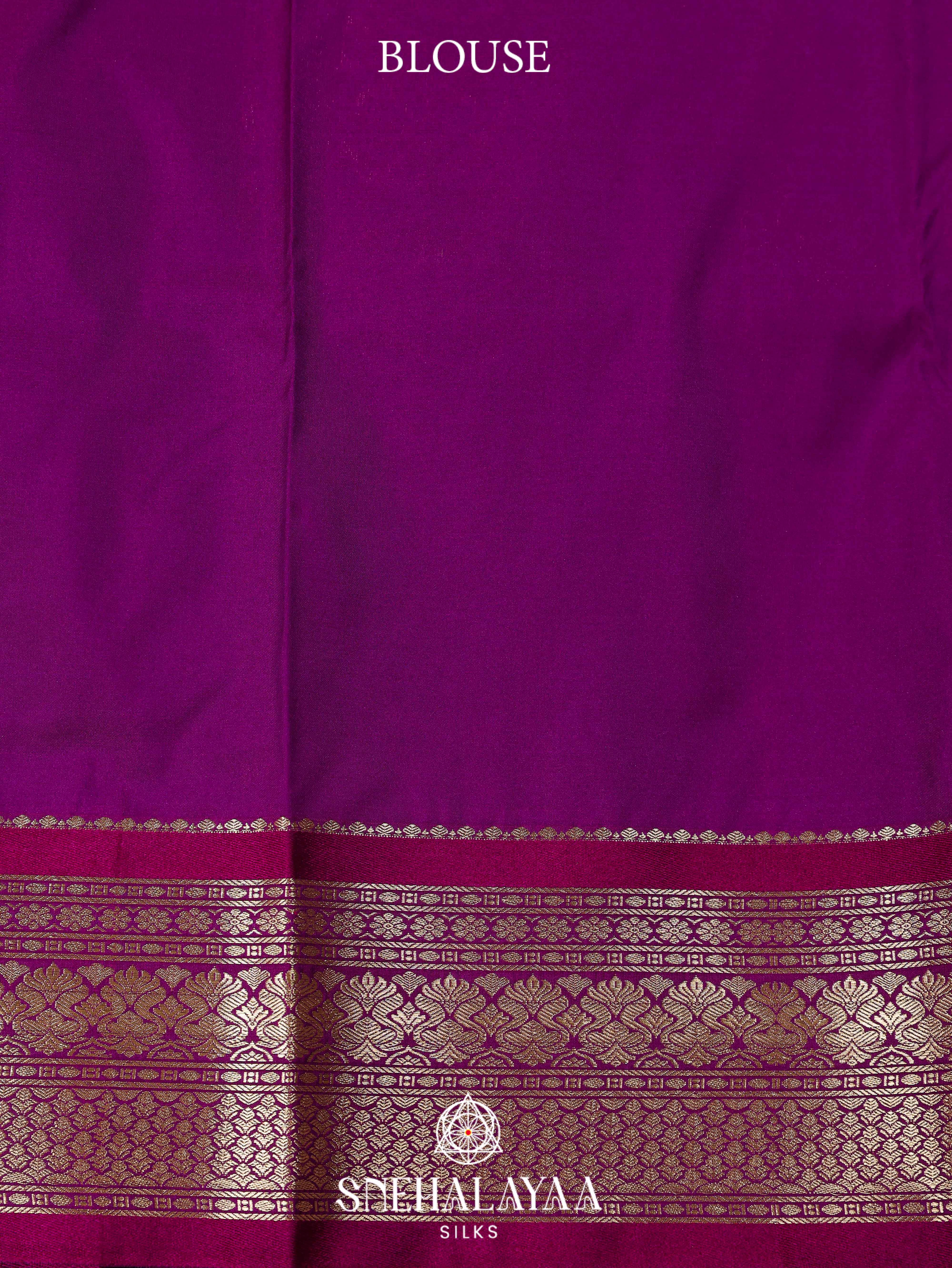 Peach Art Silk Saree