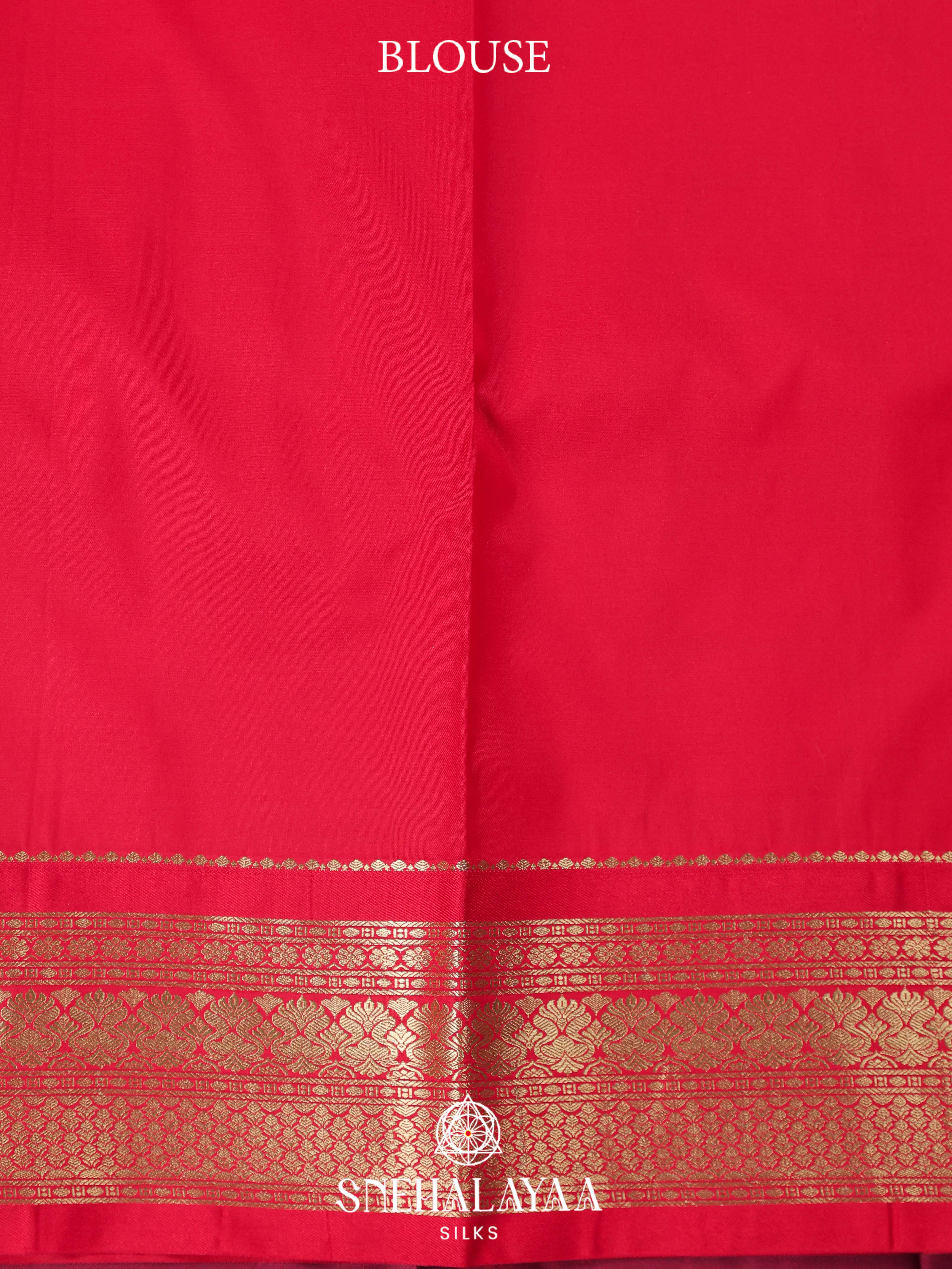 Forest Green Art Silk Saree
