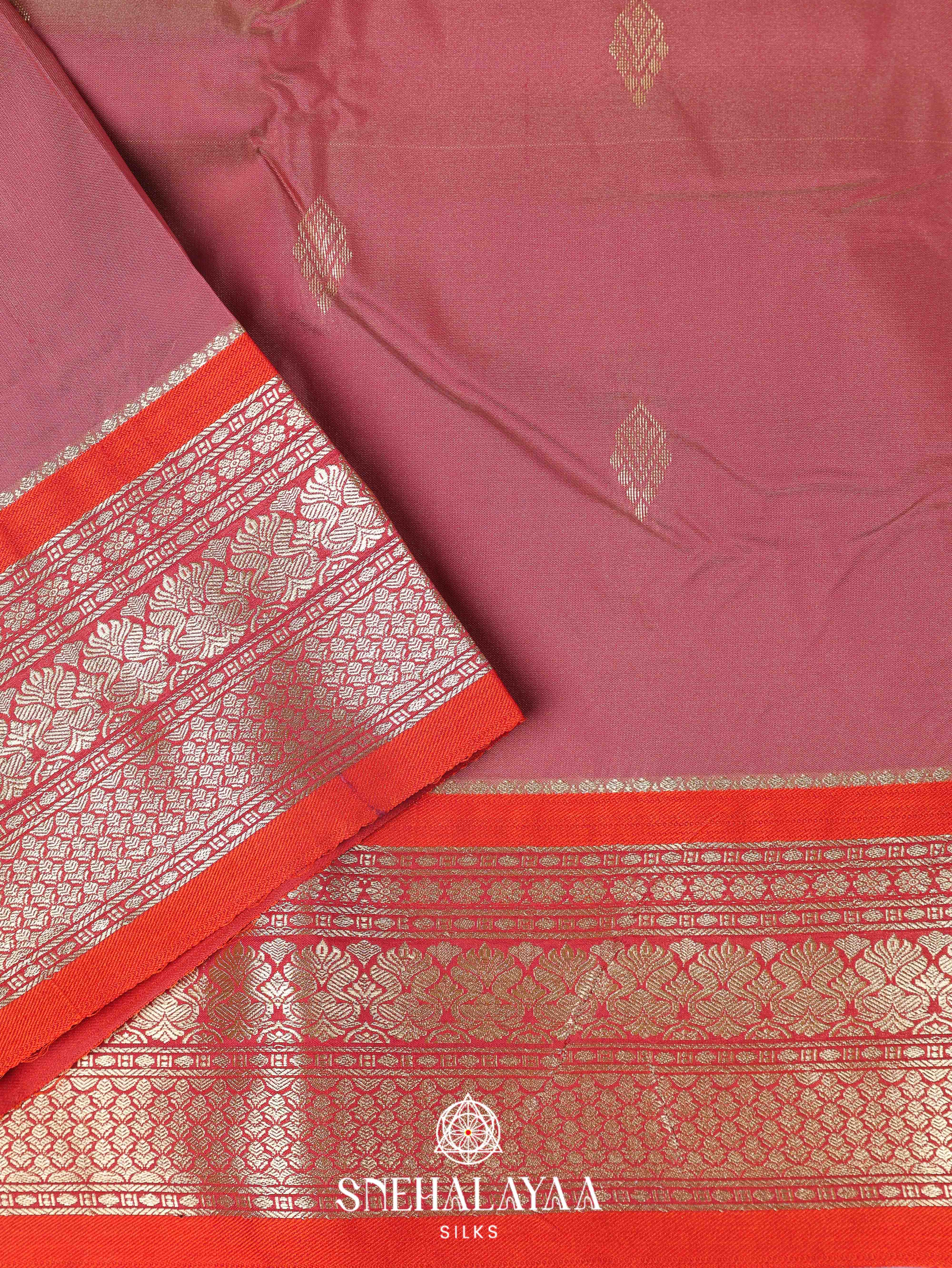 Brown Art Silk Saree