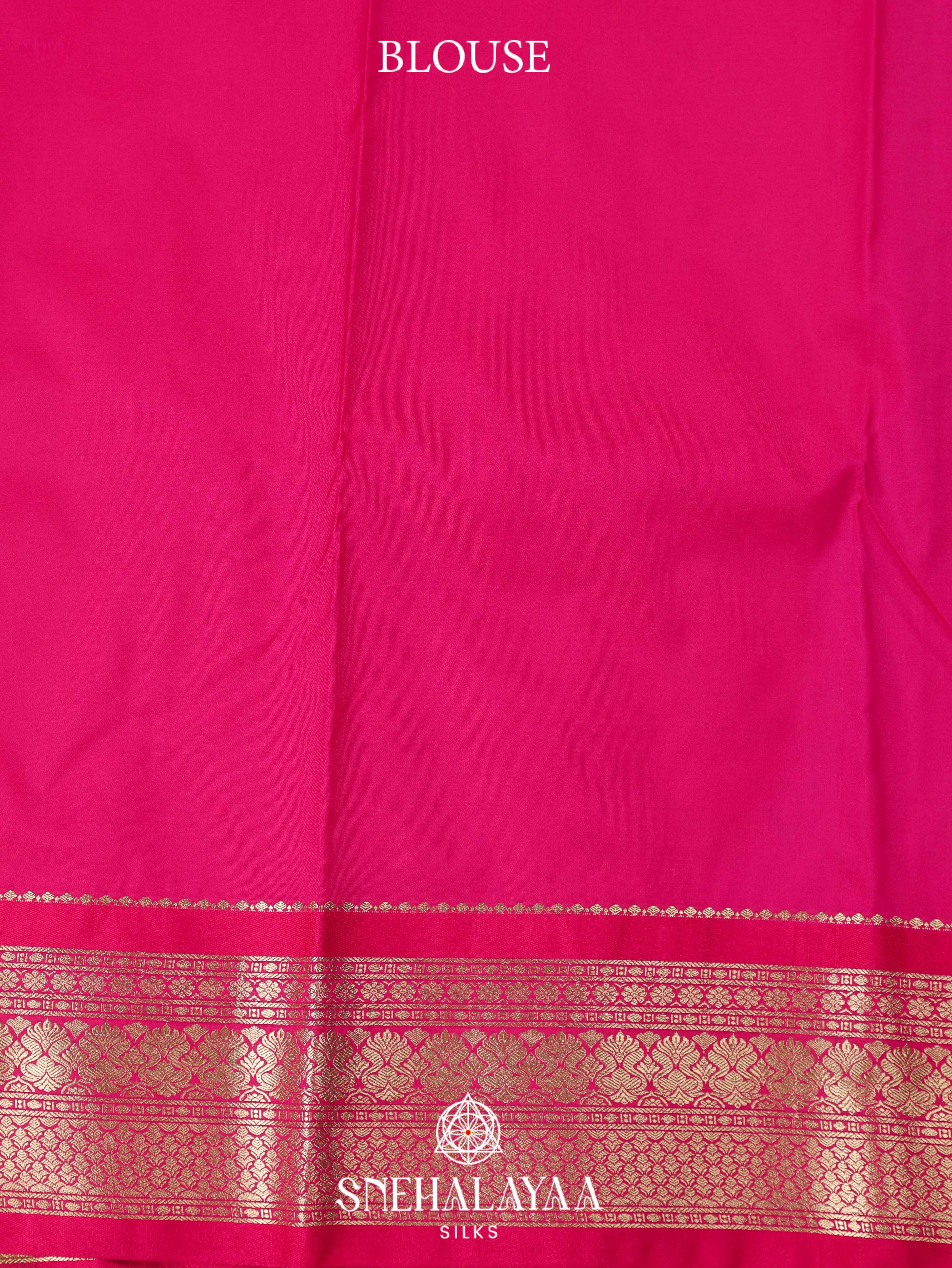 Olive Green Art Silk Saree