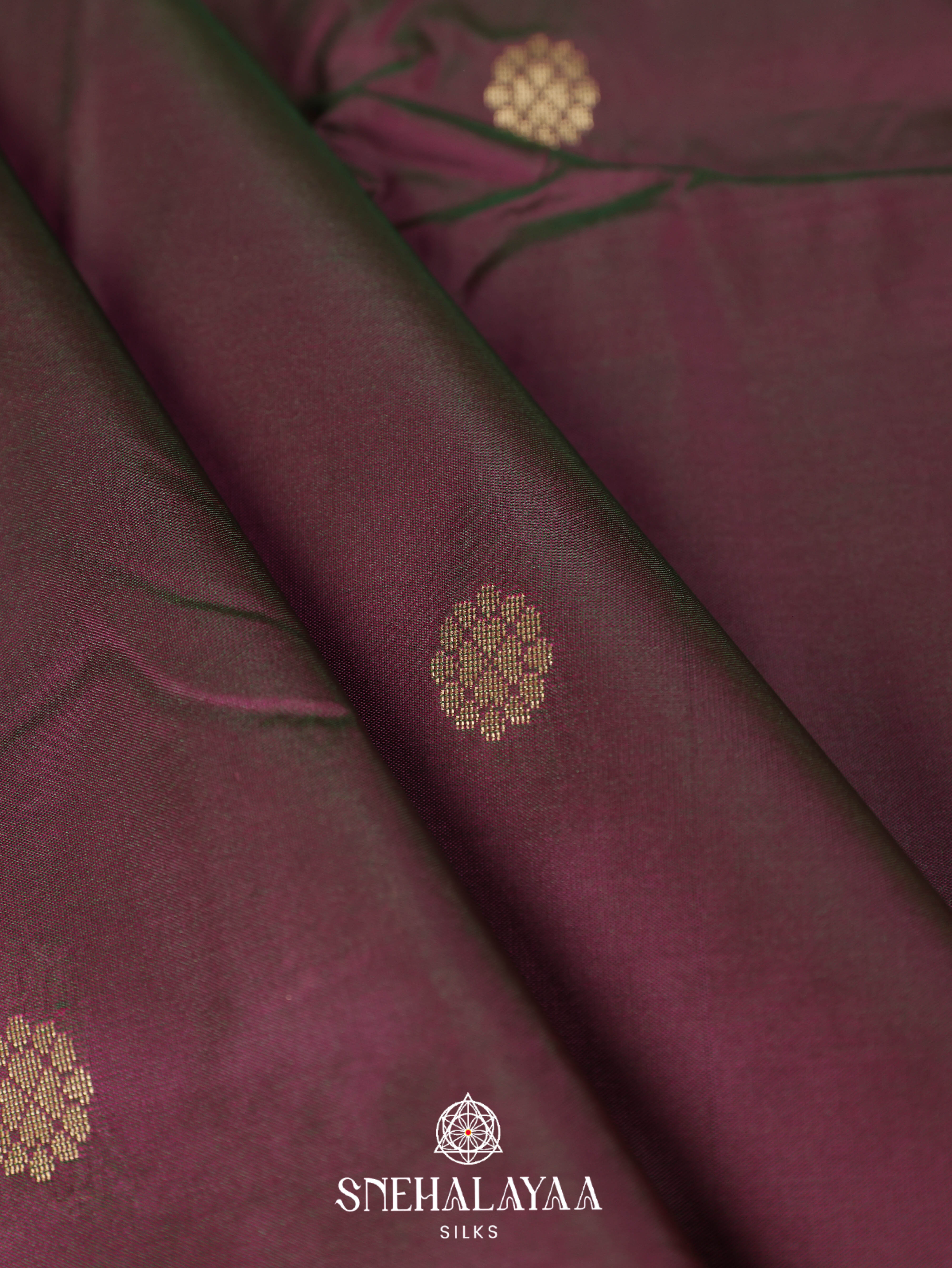 Coffee Brown Art Silk Saree