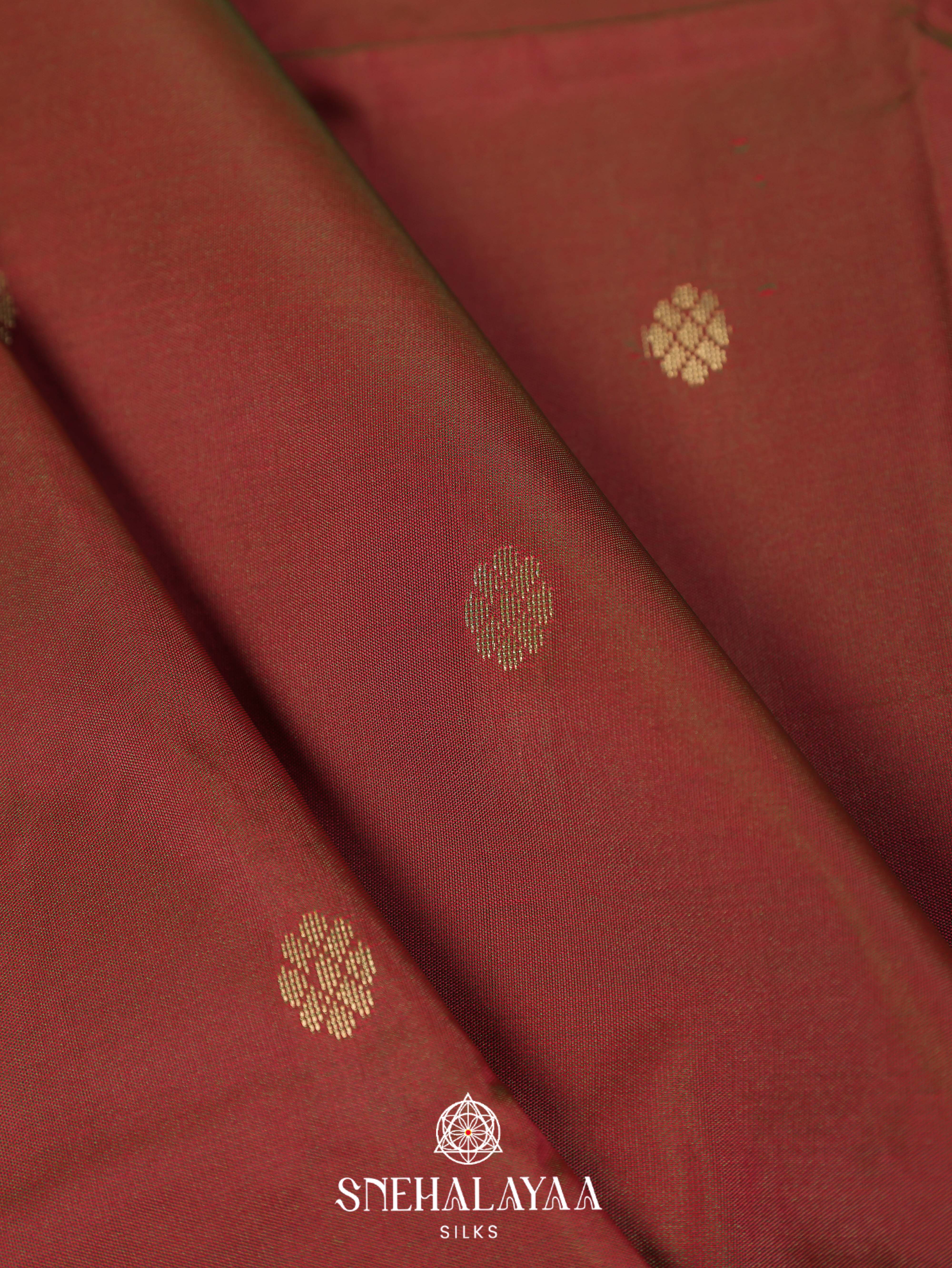 Brown Art Silk Saree