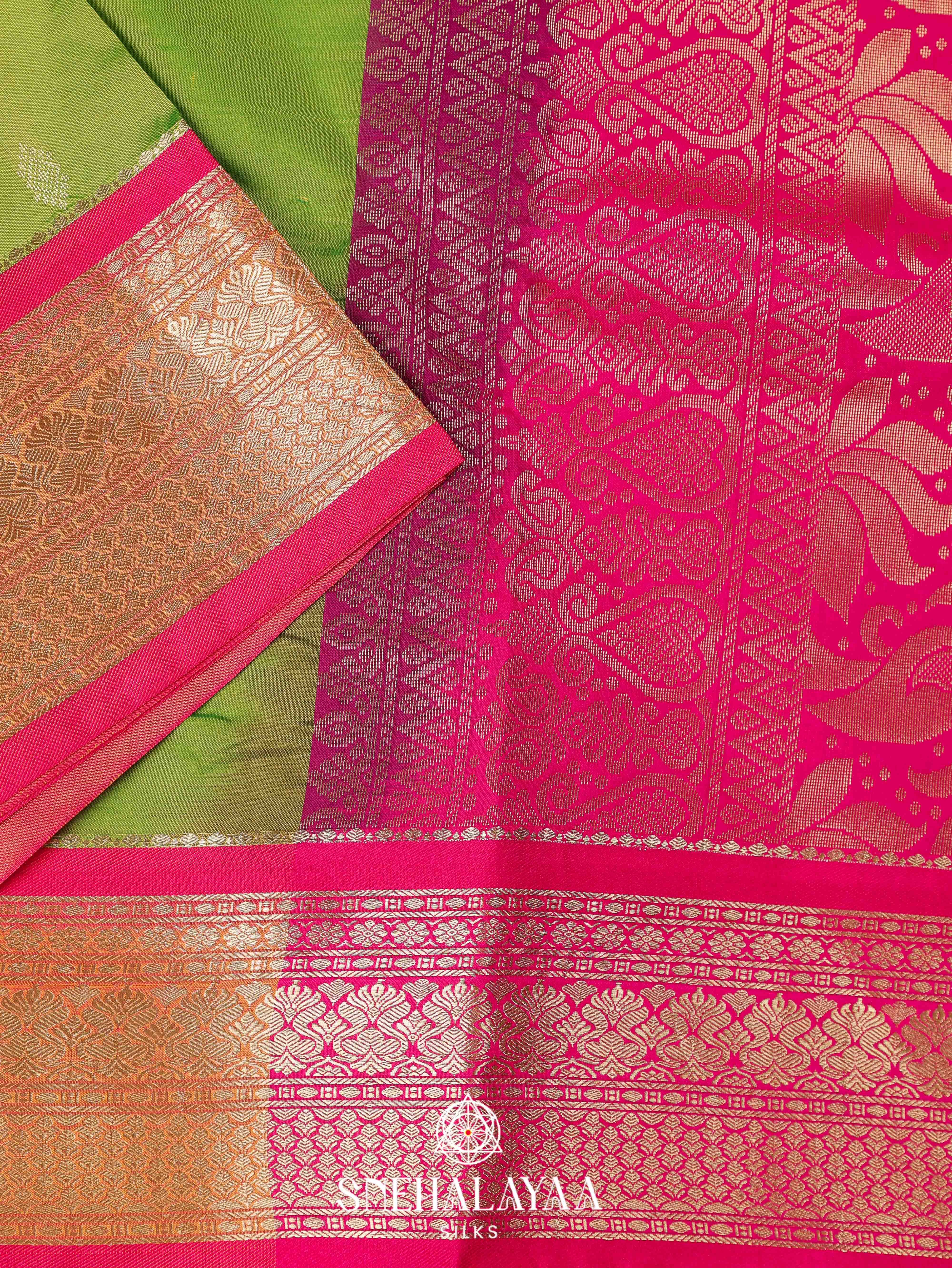 Green Art Silk Saree