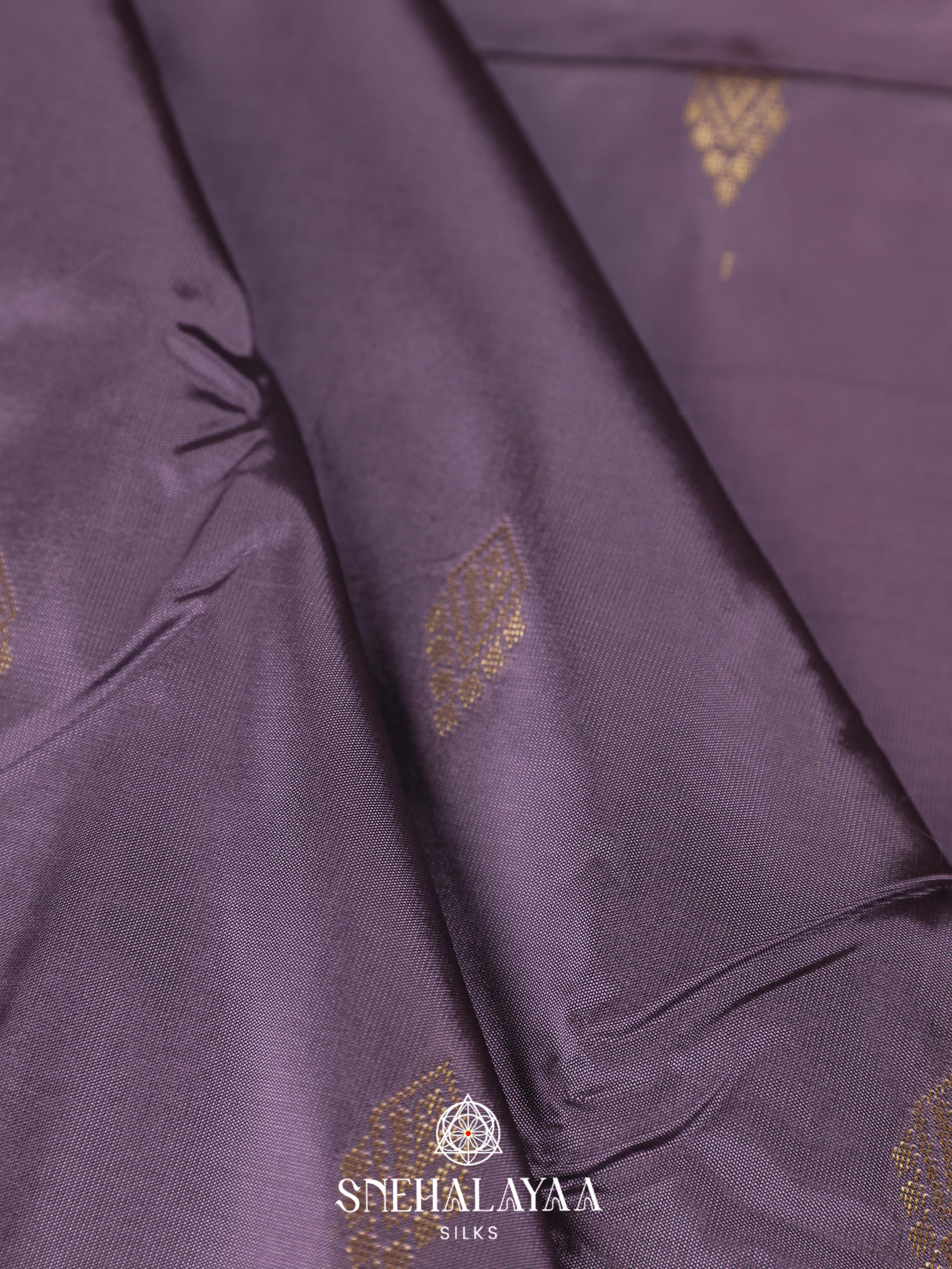 Grey Art Silk Saree