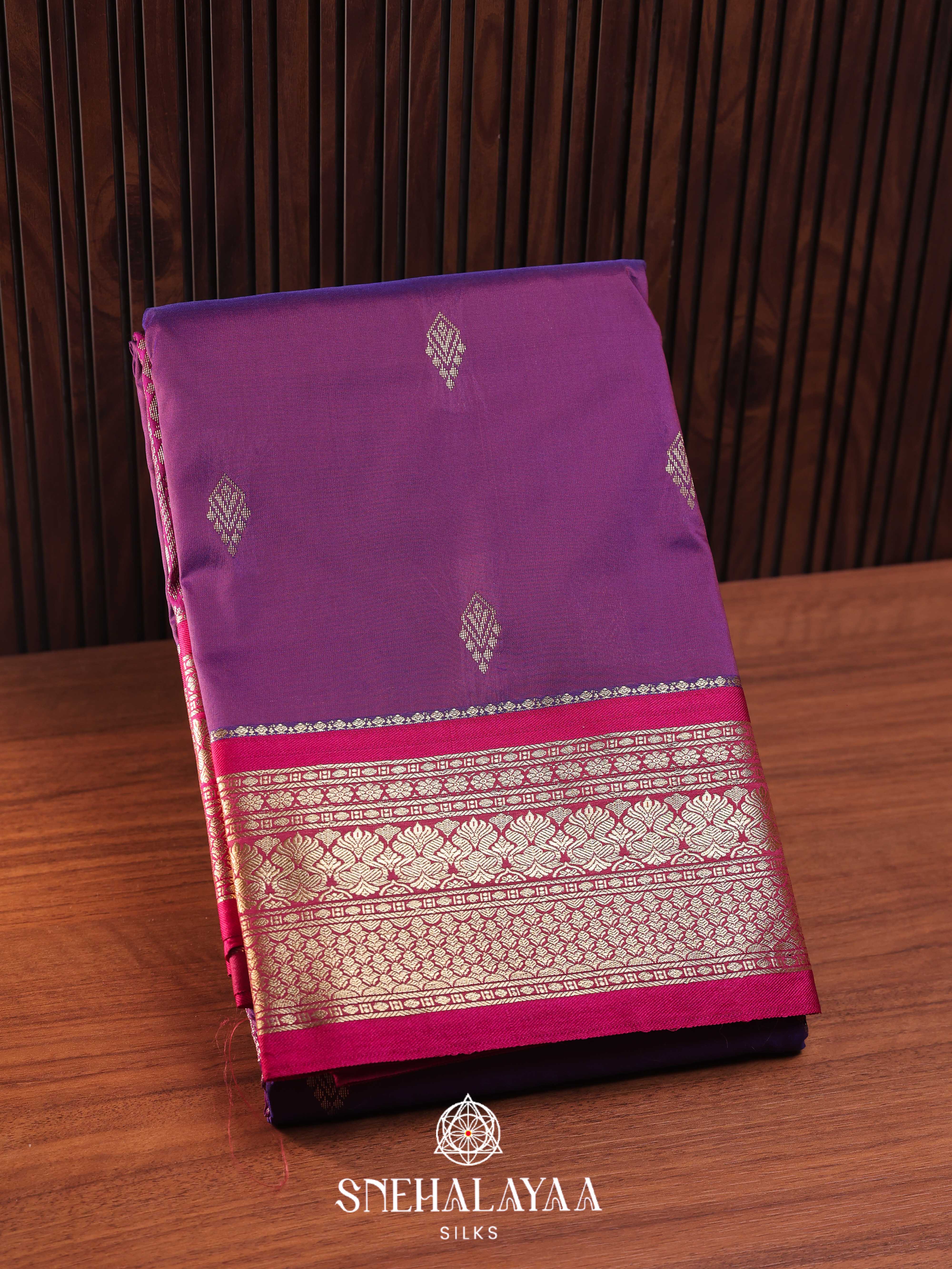 Magenta Purple Art Silk Saree