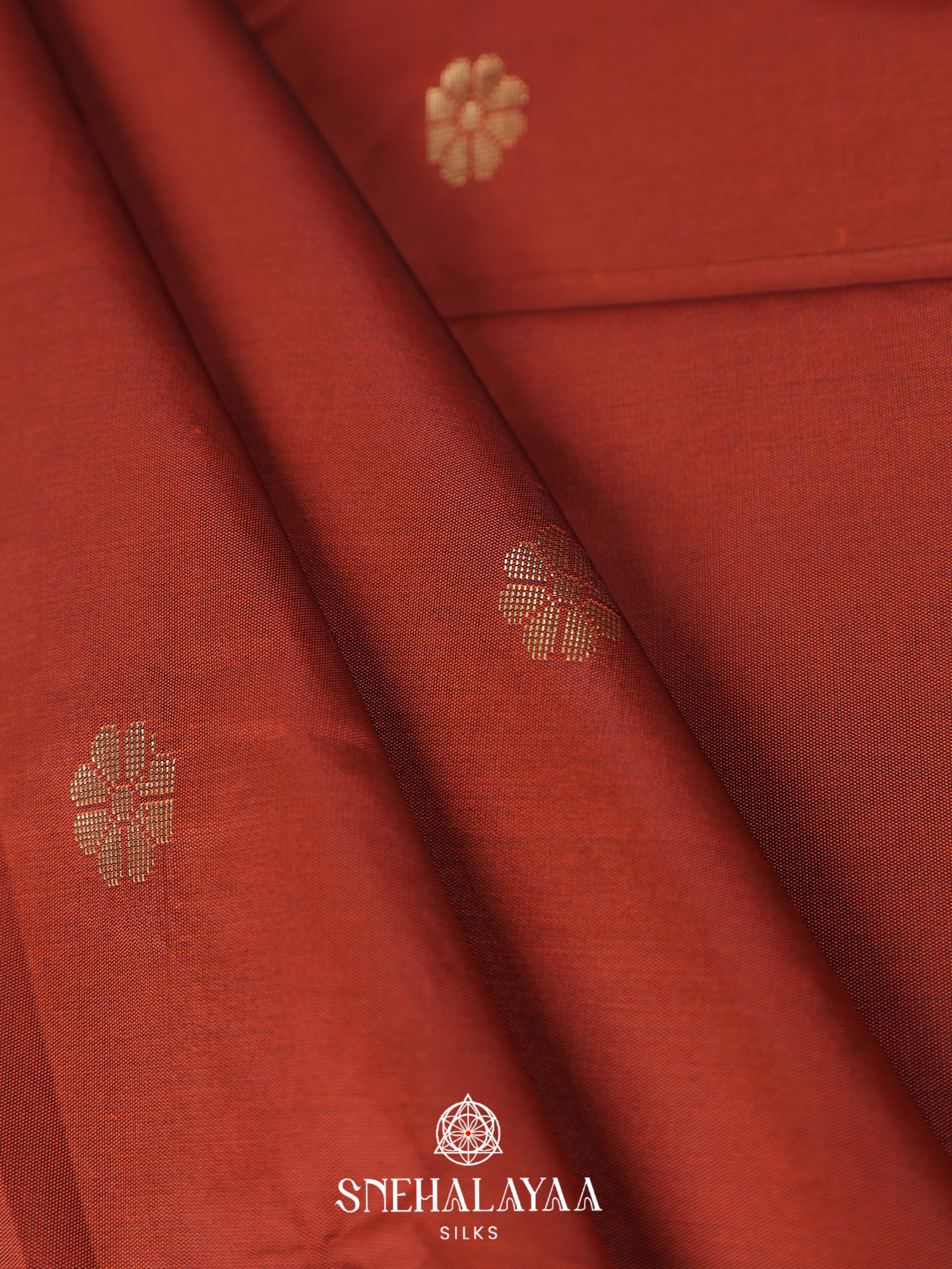 Brown Art Silk Saree