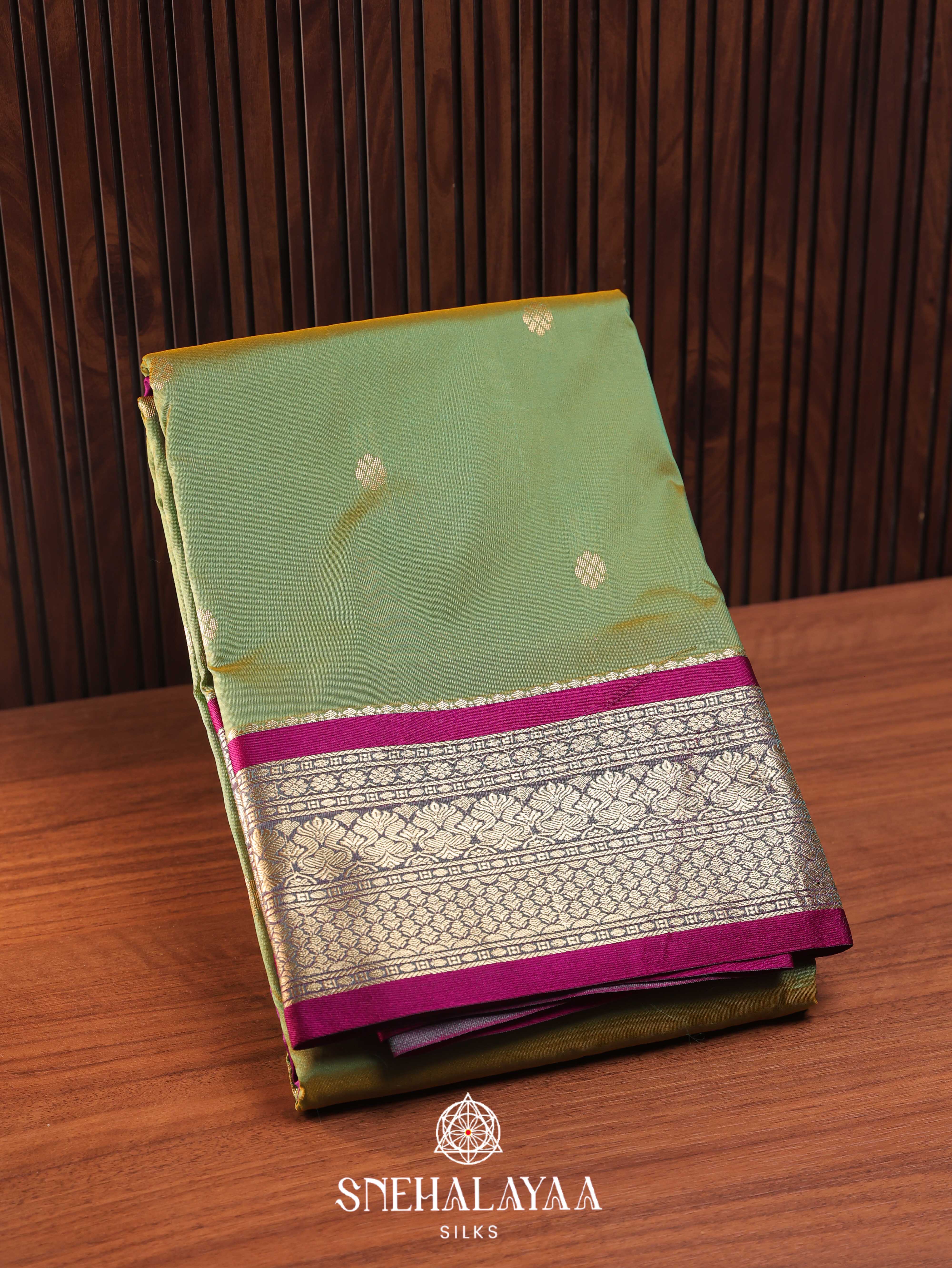 Green Art Silk Saree