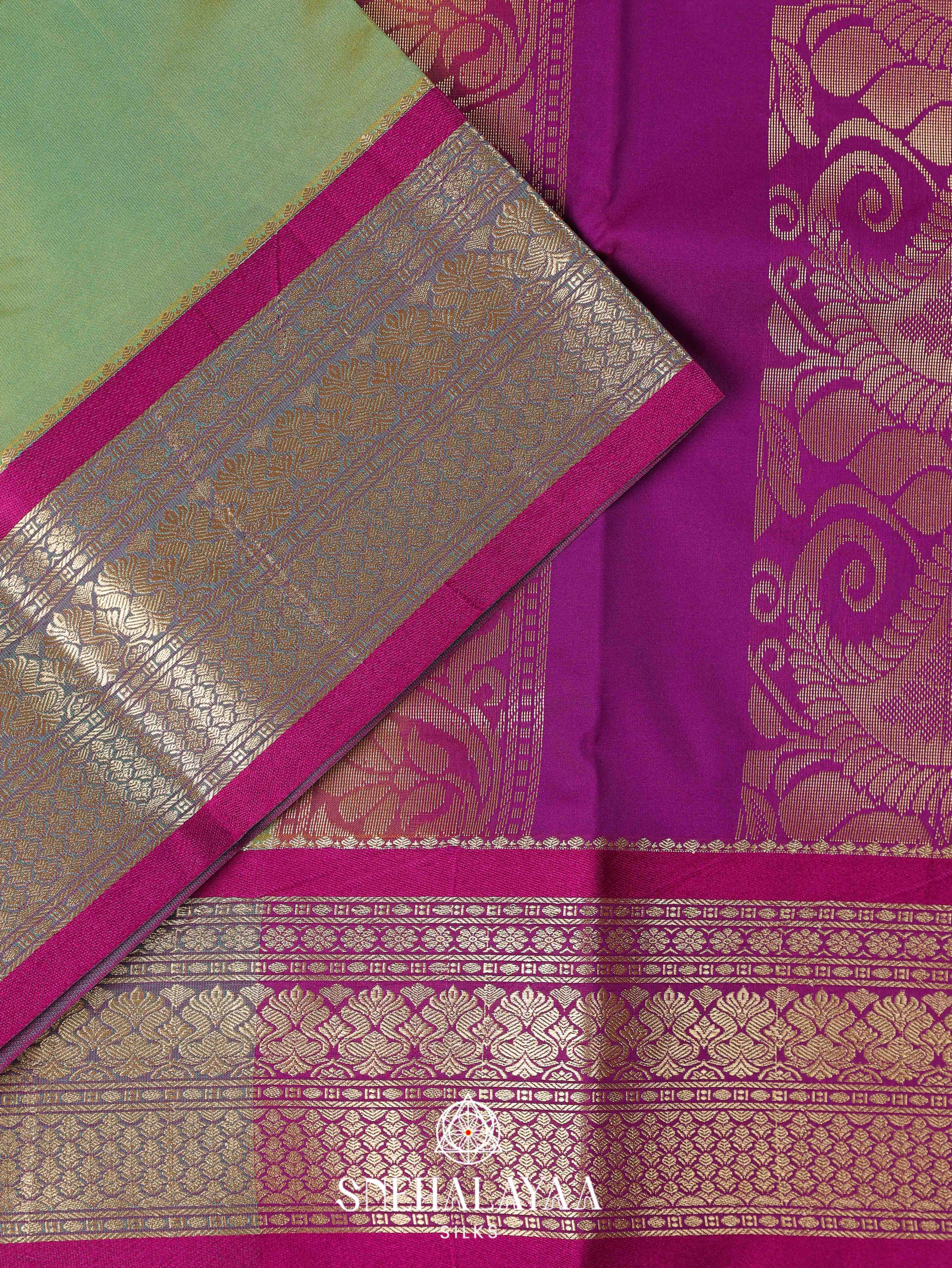 Green Art Silk Saree