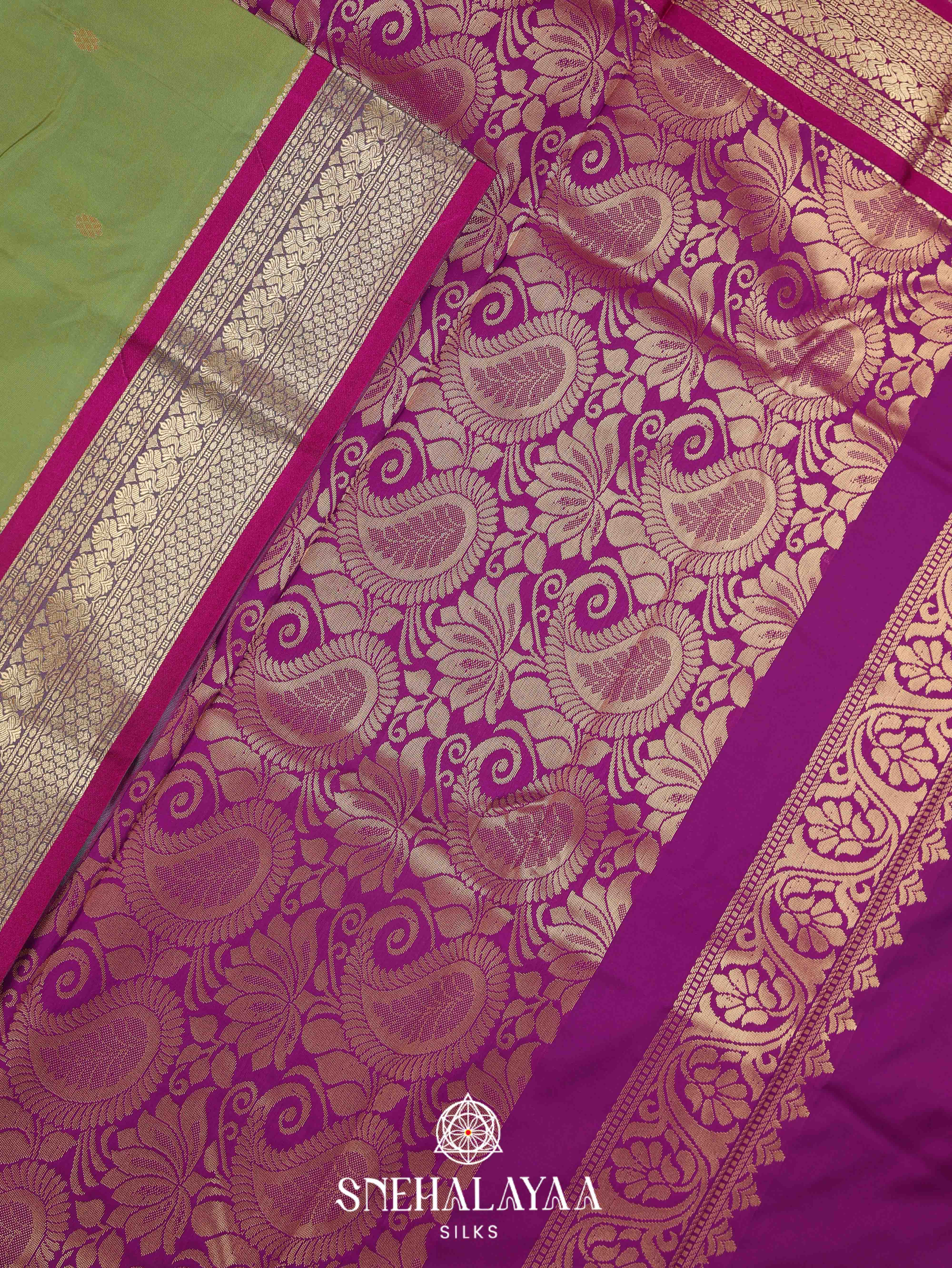 Green Art Silk Saree