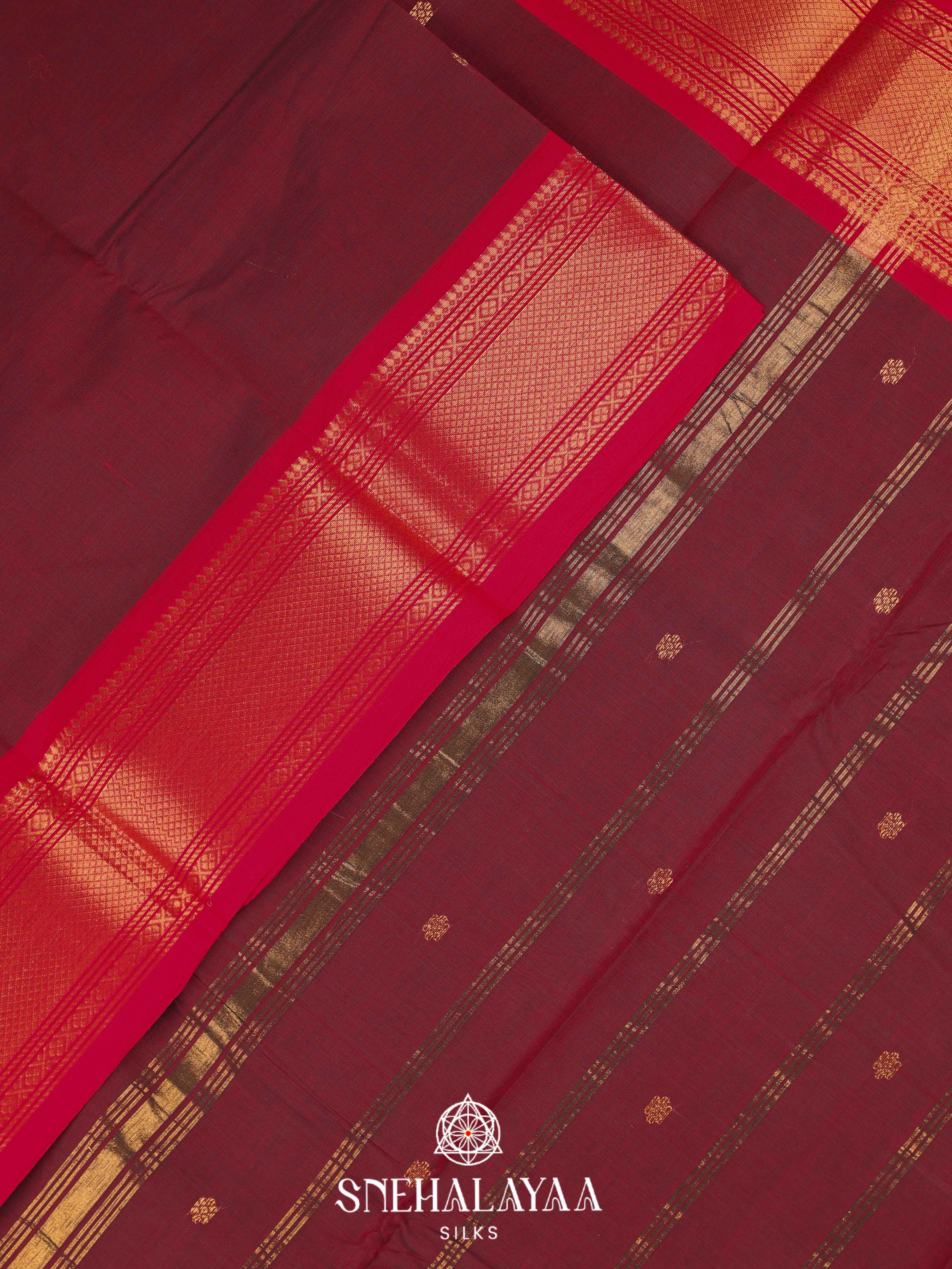 Maroon3 Kanchi Cotton Saree