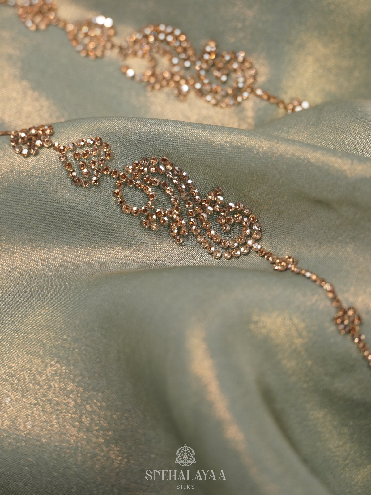 Mint Green Designer Saree