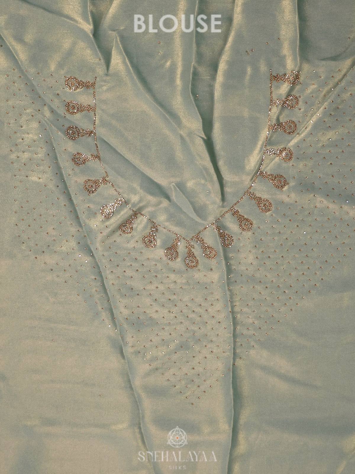Mint Green Designer Saree