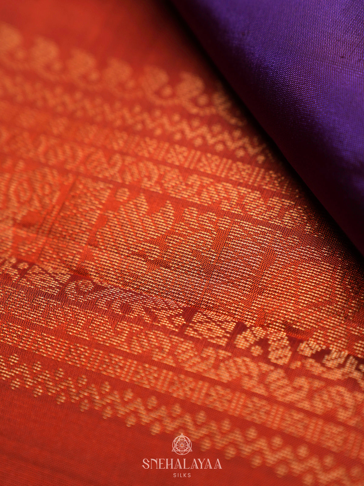 Purple Kanjivaram Silk Saree