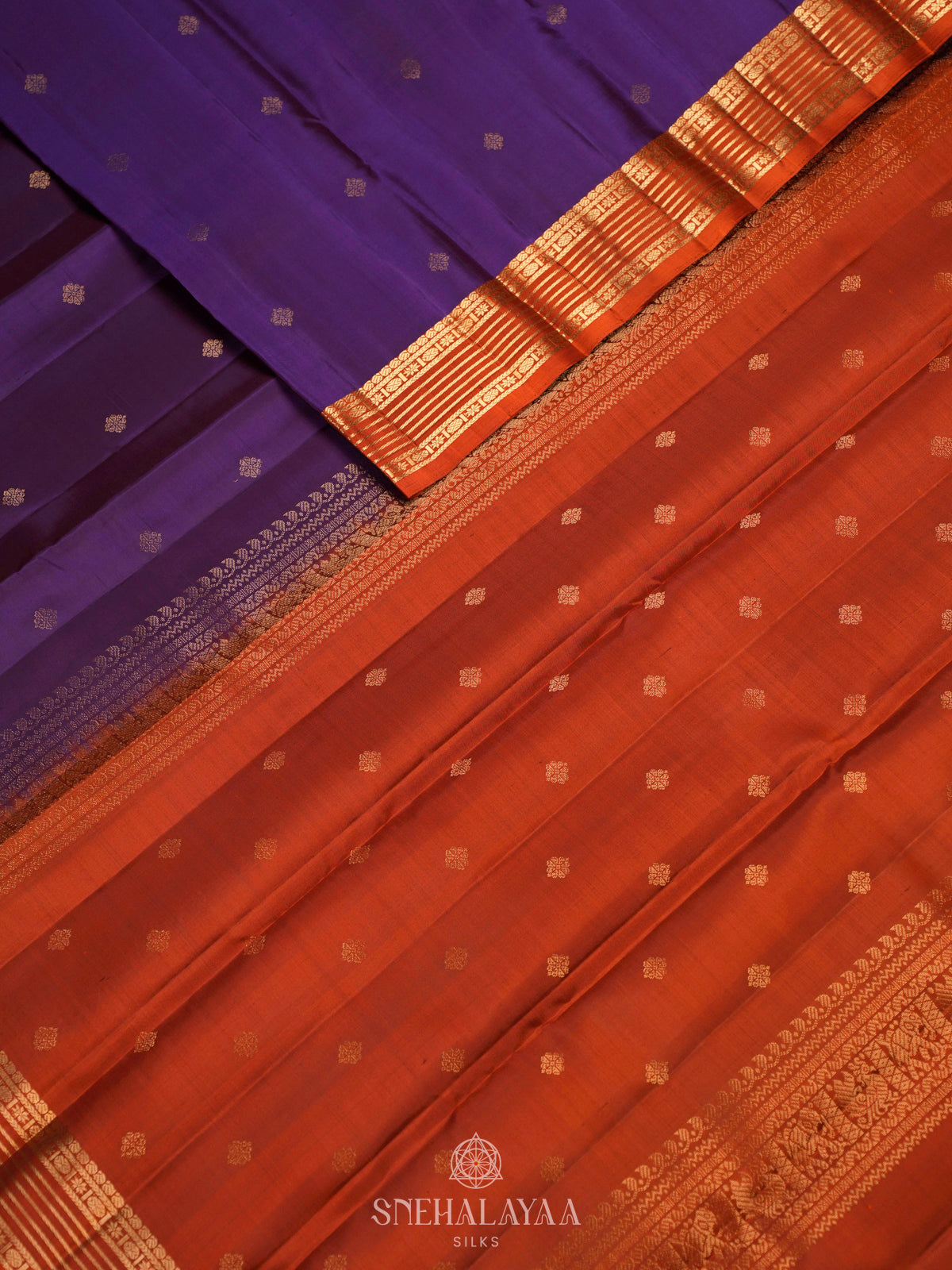 Purple Kanjivaram Silk Saree